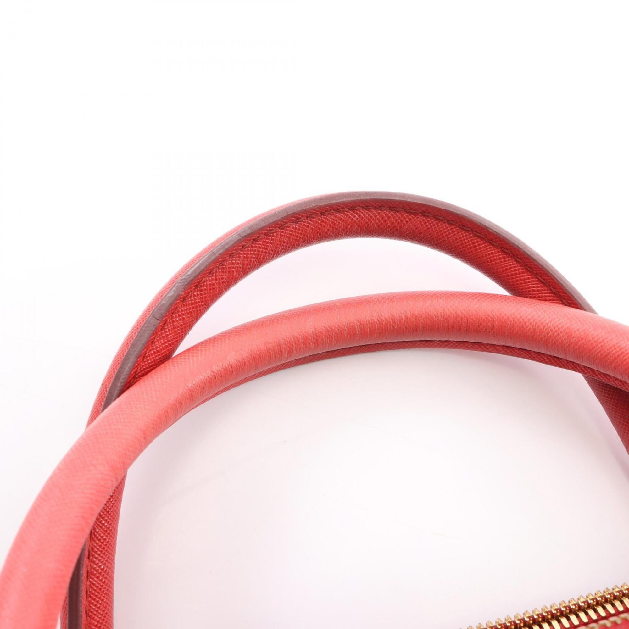 Mcm Red Color Leather Handbag (Pre-Owned)