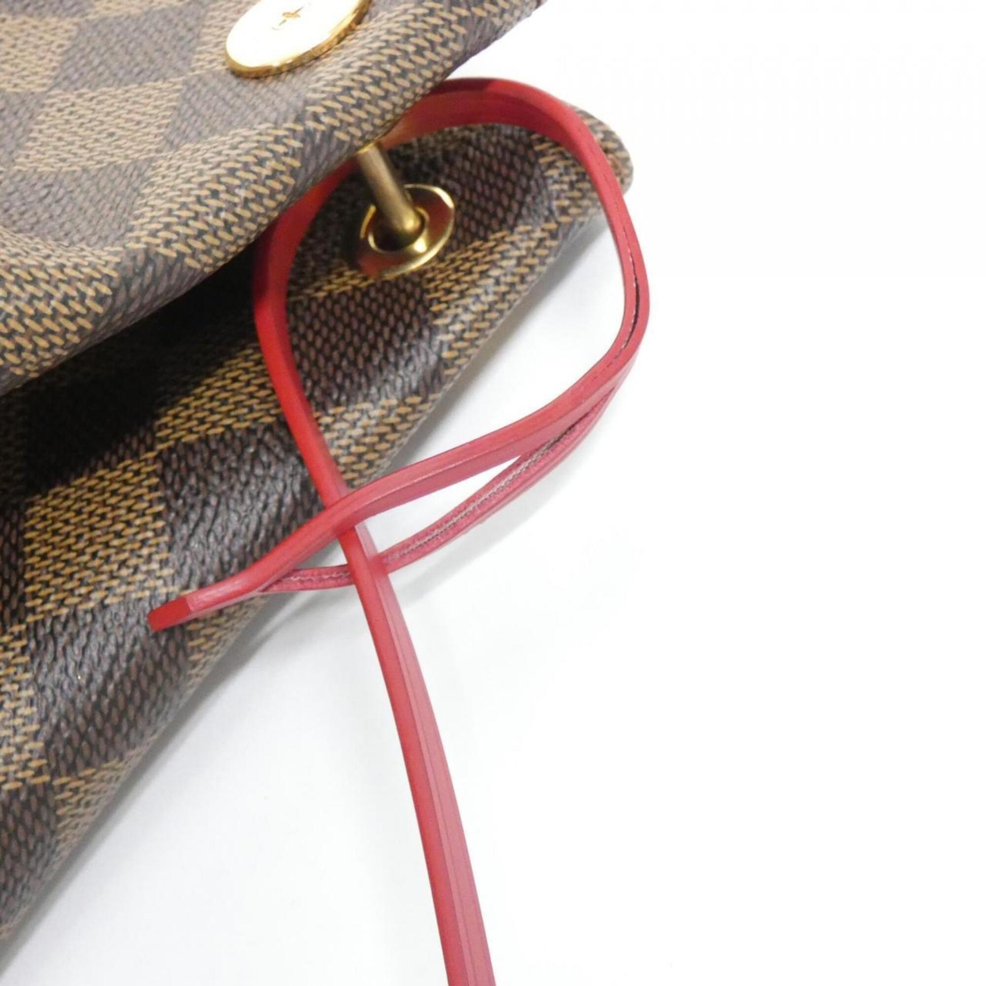 Louis Vuitton Brown Cerise Coated Canvas Shoulder Bag (Pre-Owned)