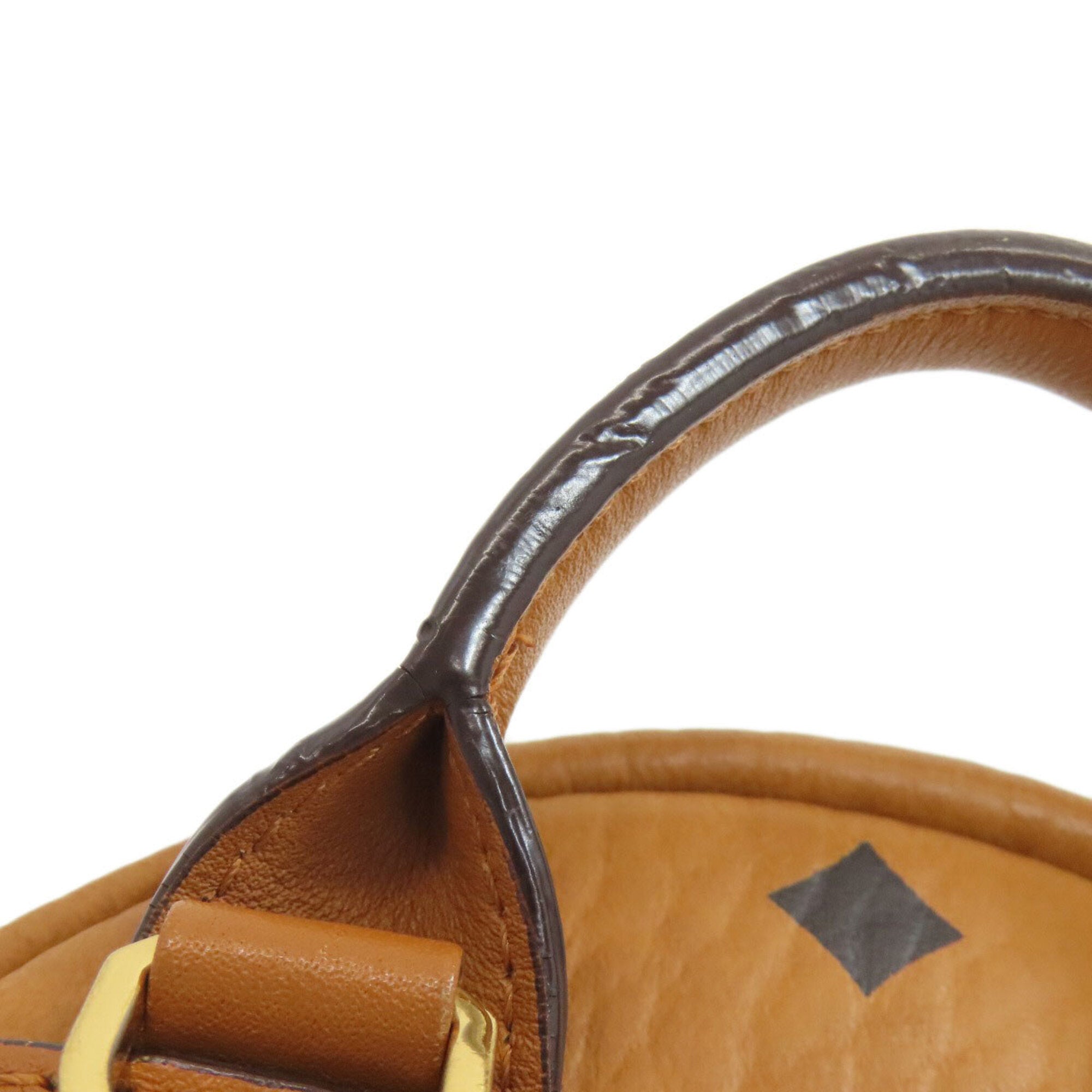 Mcm Brown Pvc Backpack (Pre-Owned)