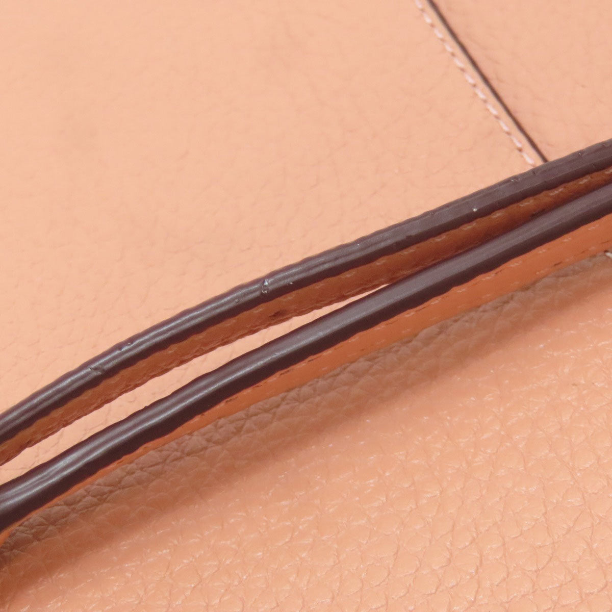 Coach Salmon Pink Leather Shoulder Bag (Pre-Owned)