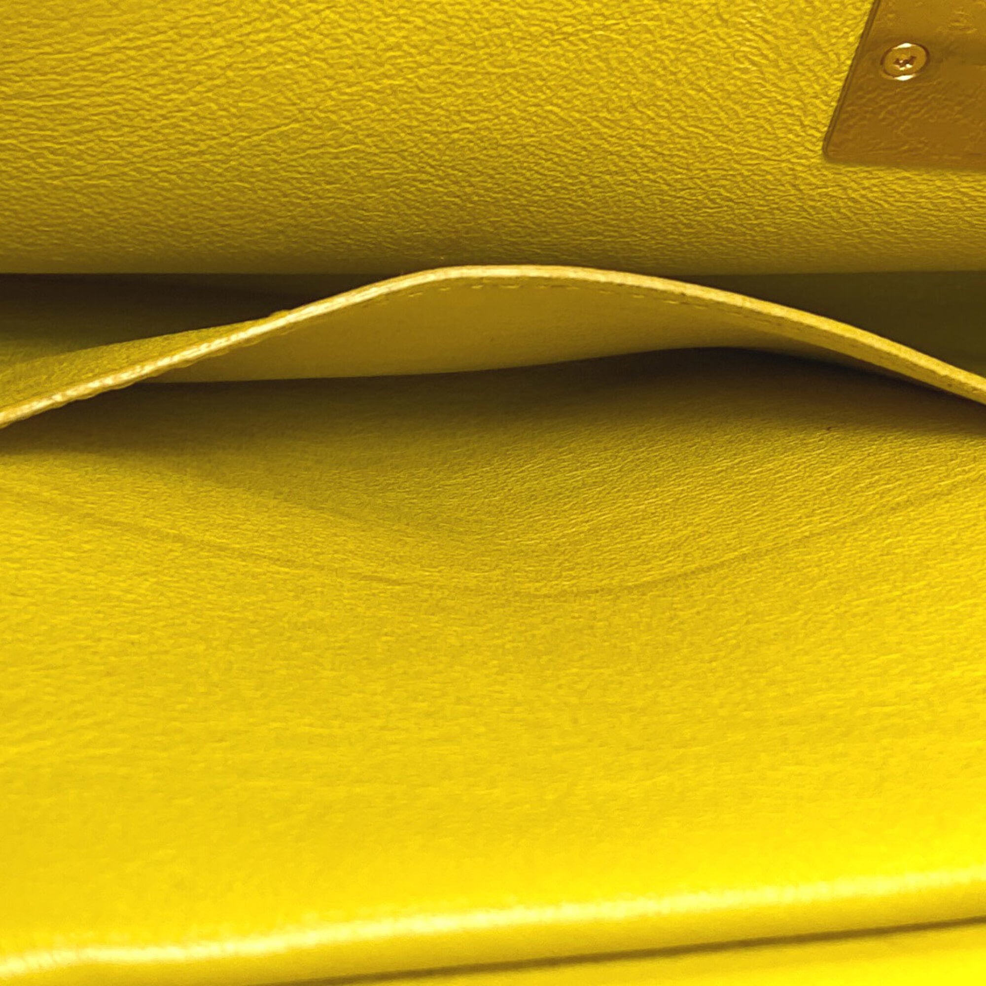 Celine Yellow Leather Handbag (Pre-Owned)