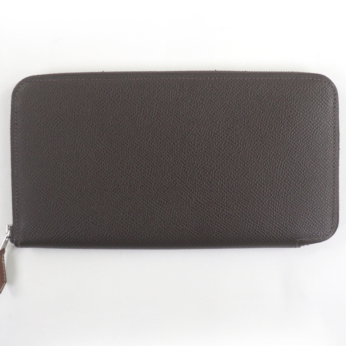 Hermes Ebene Epsom Leather Long Wallet (Bi-Fold) (Pre-Owned)