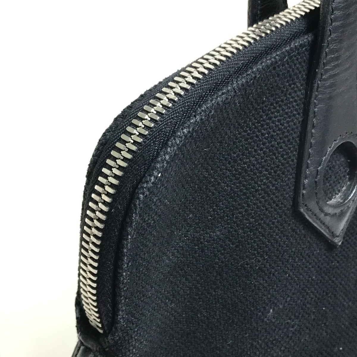 Hermes Black Toile H Handbag Tote Bag (Pre-Owned)