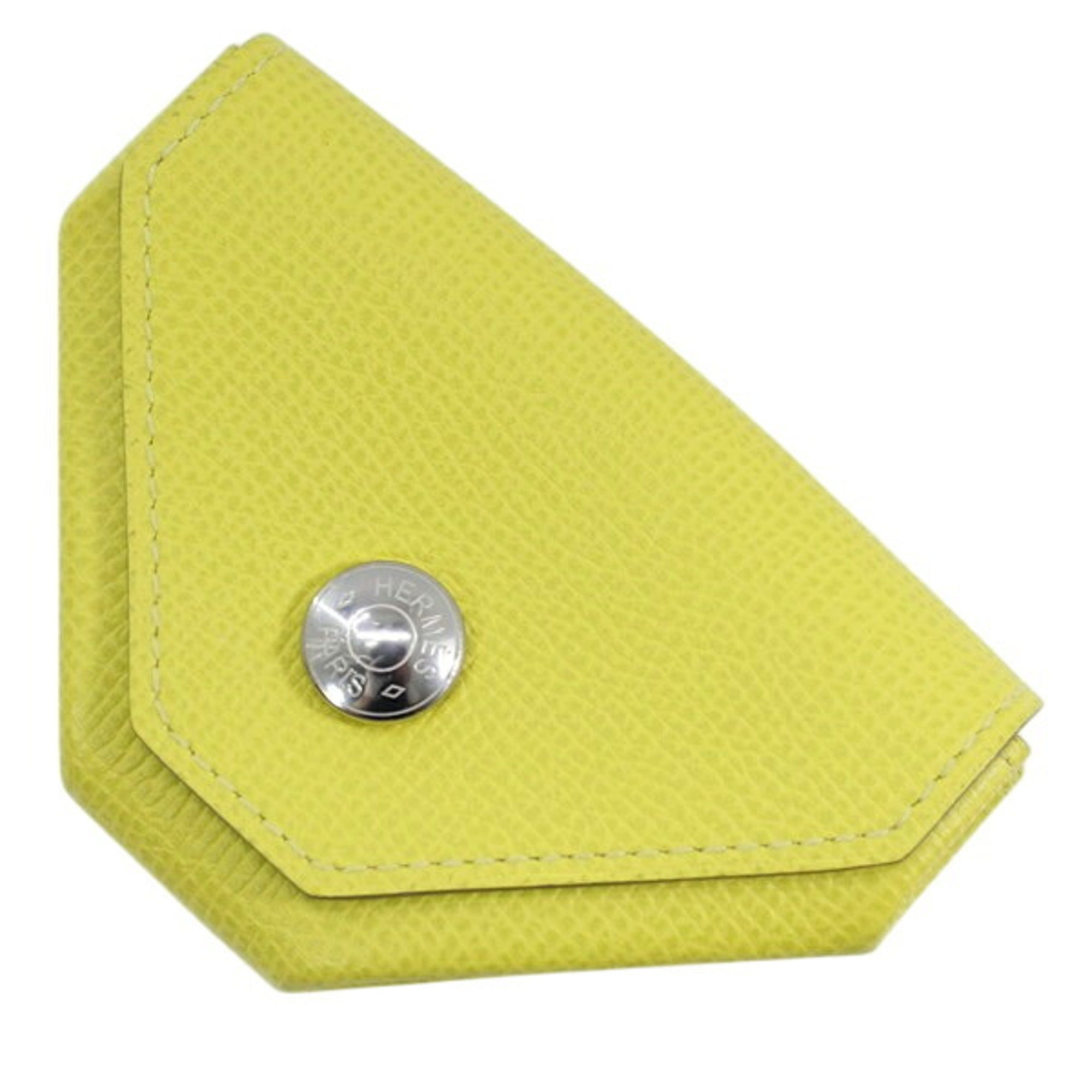 Hermes Lime Epsom Leather Coin Purse/Coin Case (Pre-Owned)