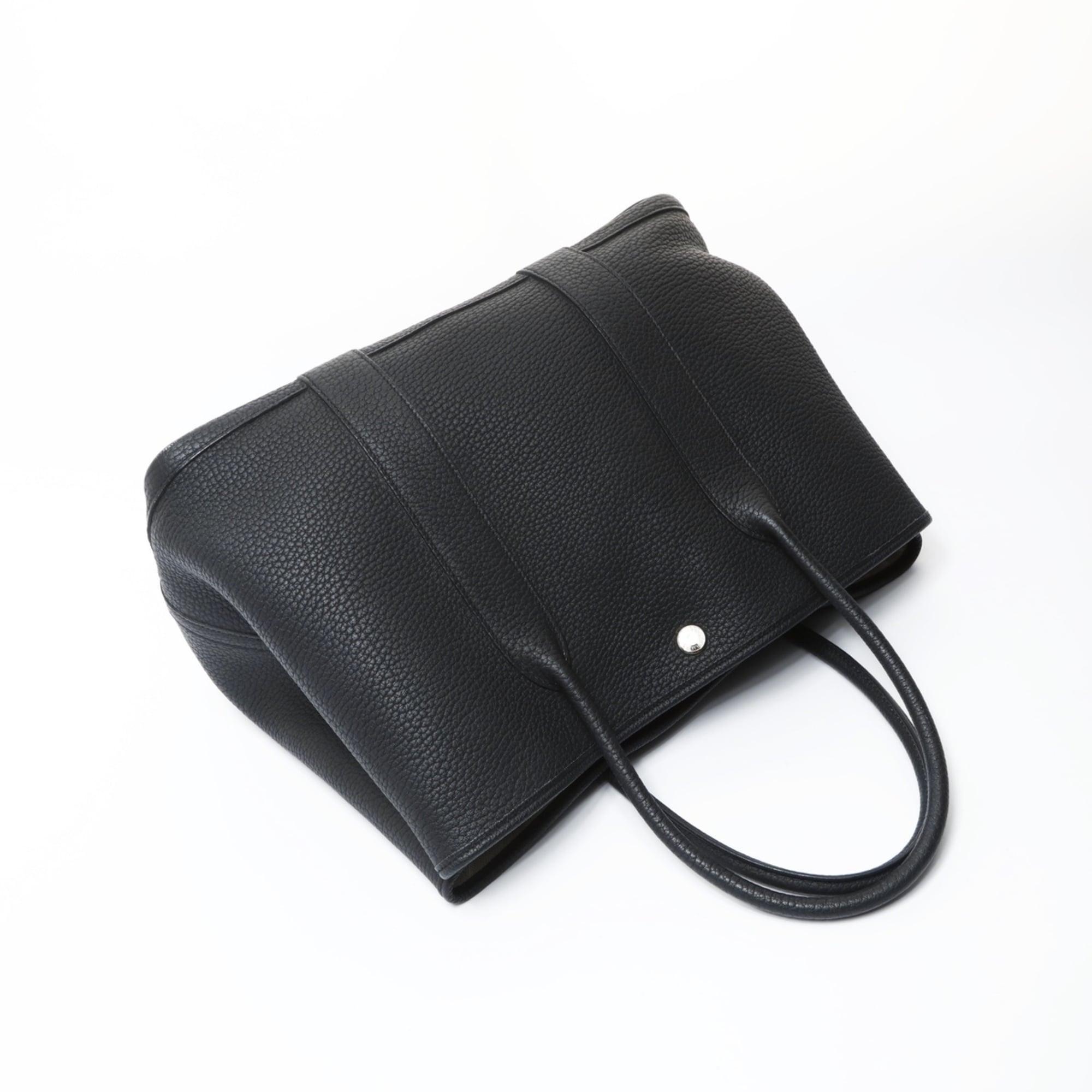 Hermes Garden Black Negonda Leather Tote Bag (Pre-Owned)