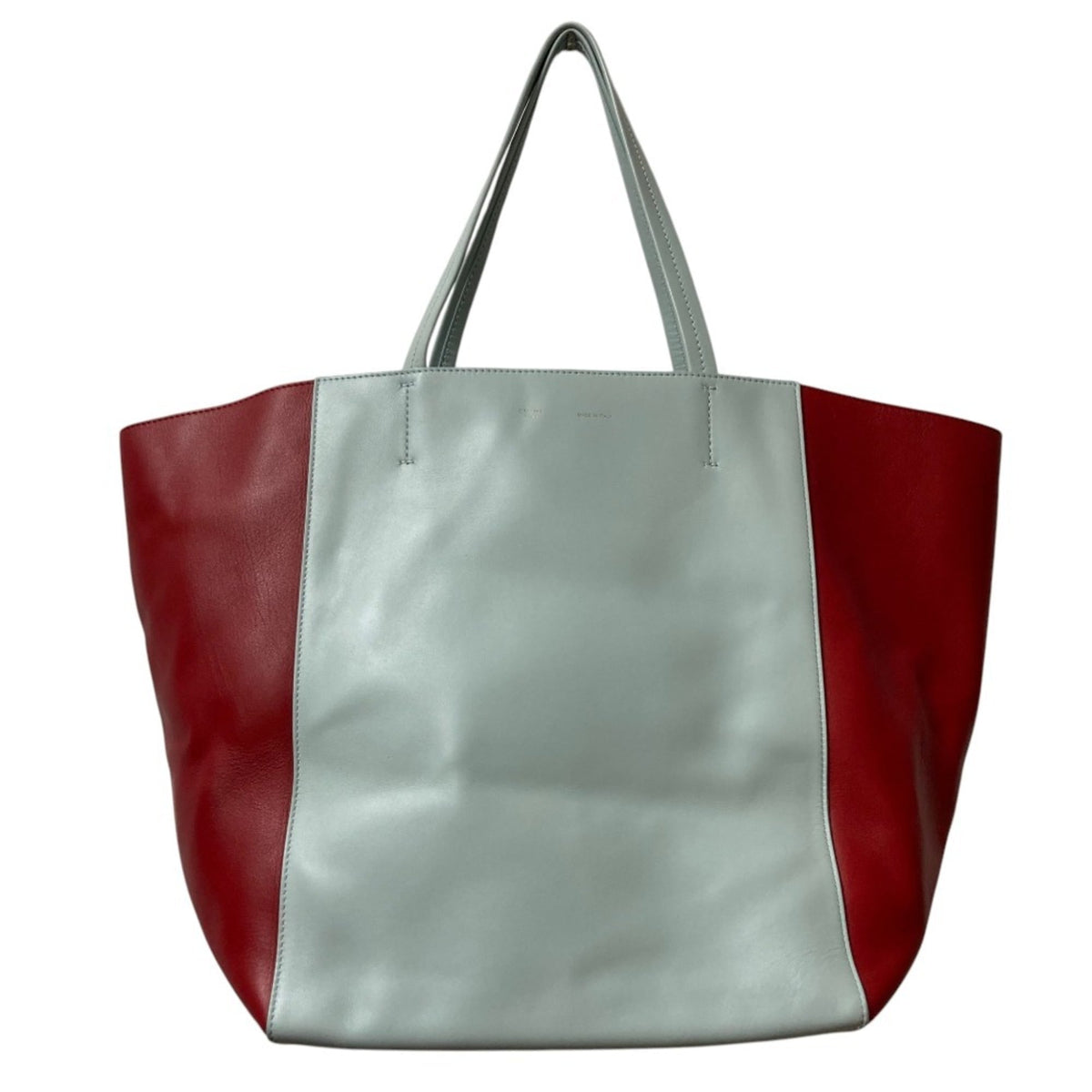 Celine Light Blue Red Color Tote Bag (Pre-Owned)