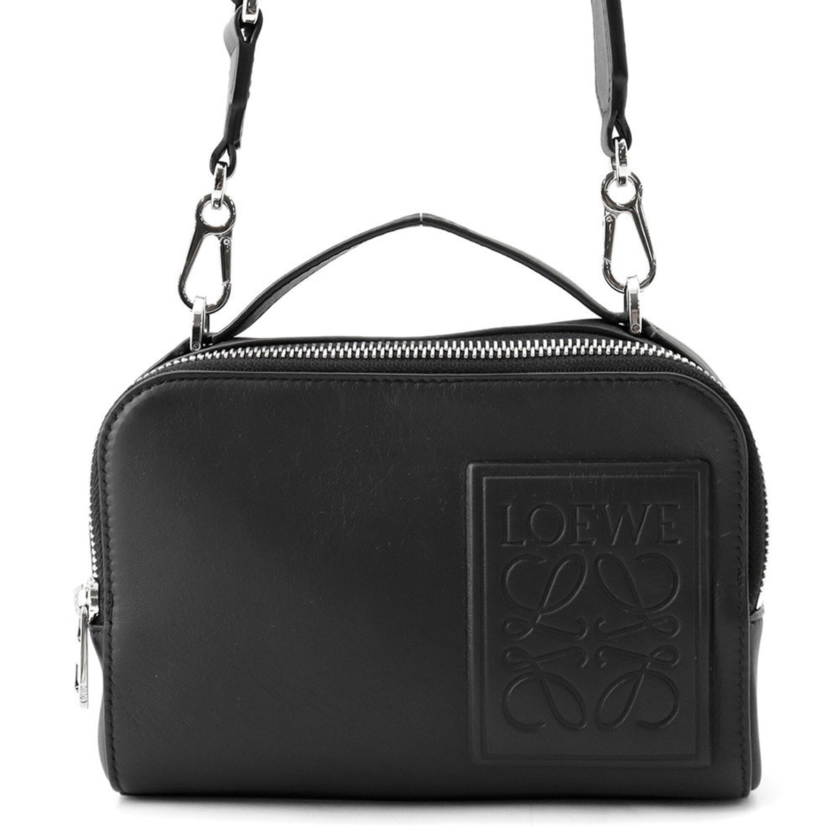 Loewe Black Leather Shoulder Bag Sling Bag (Pre-Owned)