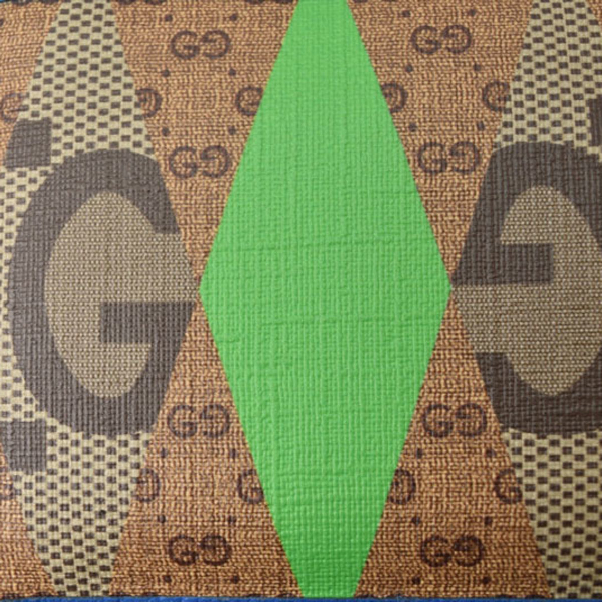 Gucci Blue Brown Dark Brown Gg Plus Wallet (Bi-Fold) (Pre-Owned)