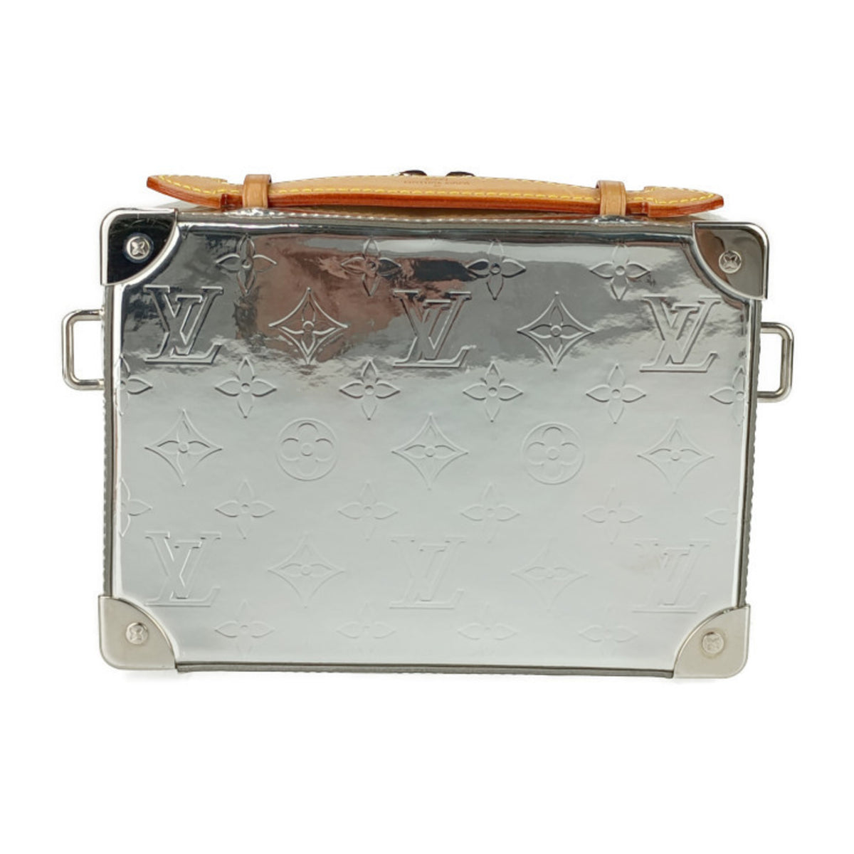 Louis Vuitton Silver Coated Canvas Handbag Pochette Shoulder Bag (Pre-Owned)