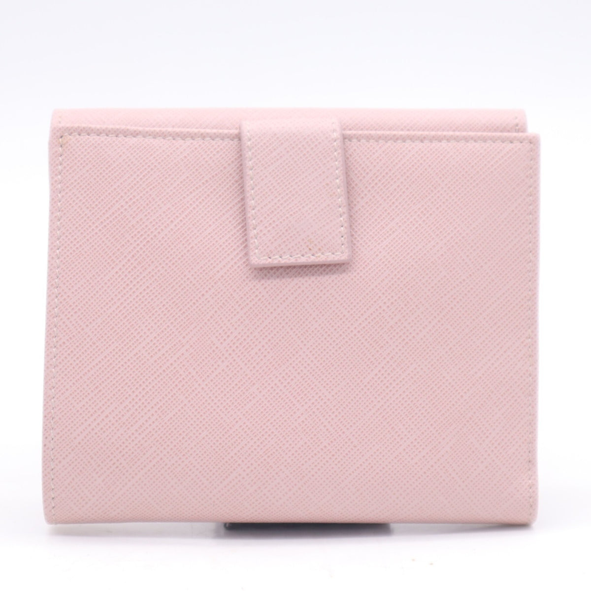 Salvatore Ferragamo Gancini Pink Leather Wallet (Bi-Fold) (Pre-Owned)