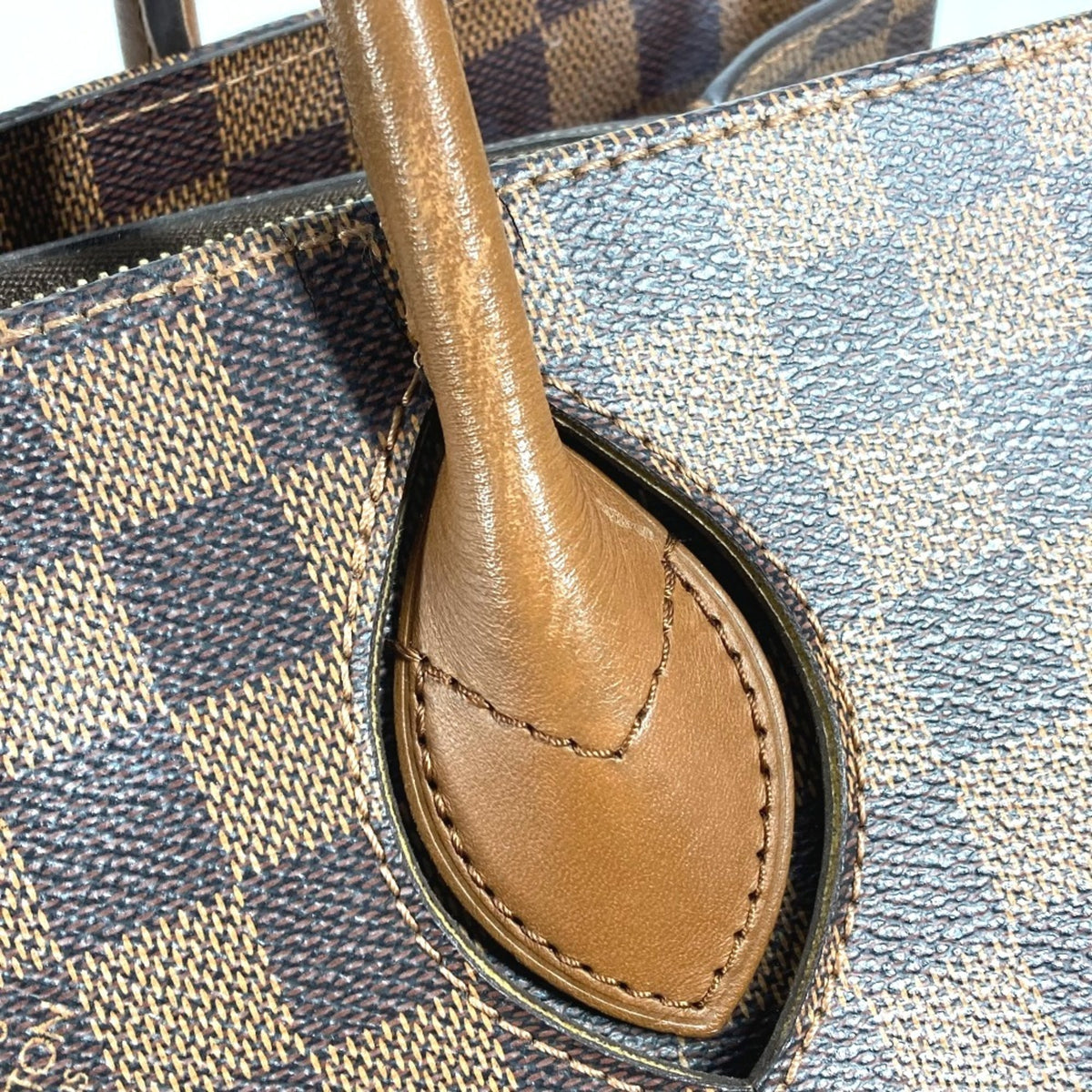 Louis Vuitton Damier Brown Damier Canvas Handbag Tote Bag (Pre-Owned)