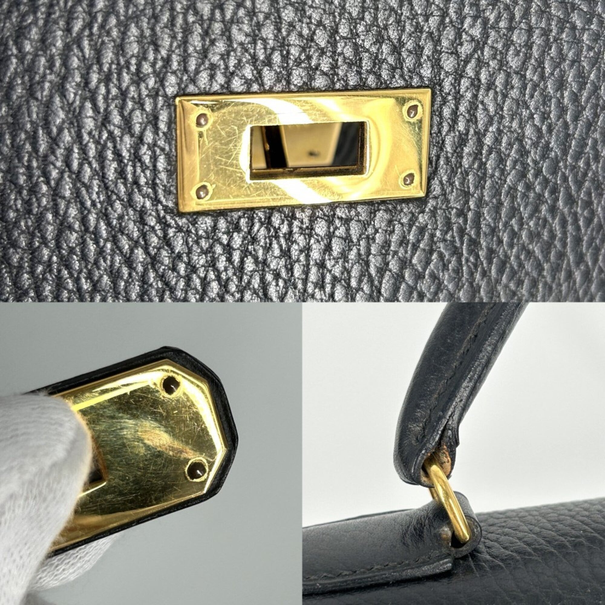 Hermes Black Ardennes Leather Handbag (Pre-Owned)