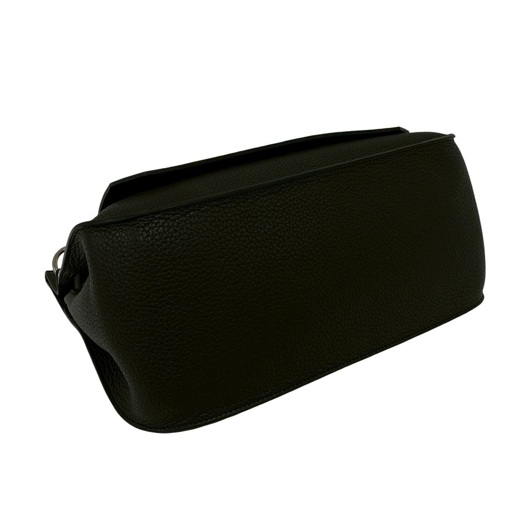 Hermes Black Taurillon Clemence Leather Shoulder Bag (Pre-Owned)