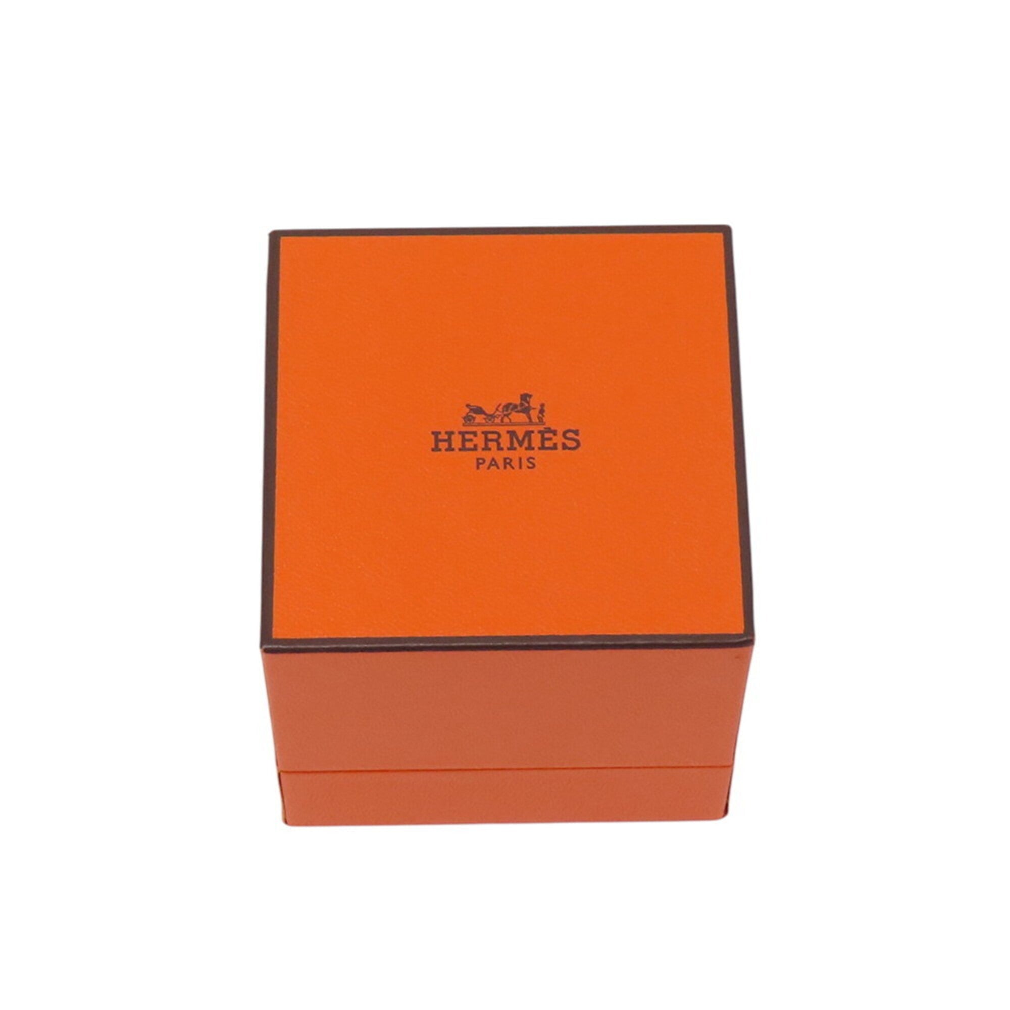 Hermes Silver 925 Band Ring (Pre-Owned)