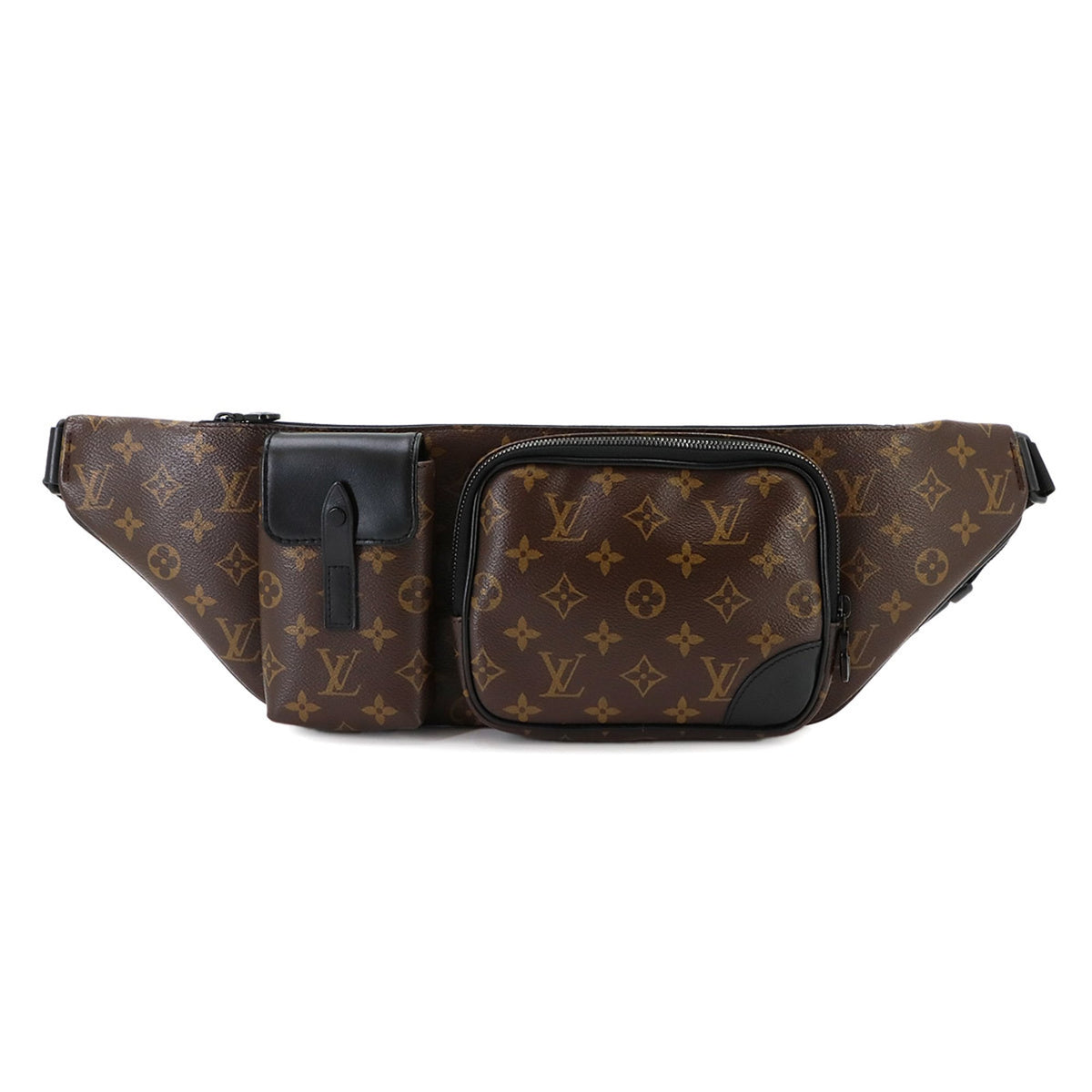 Louis Vuitton Black Monogram Macassar Monogram Fanny Pack Sling Bag (Pre-Owned)