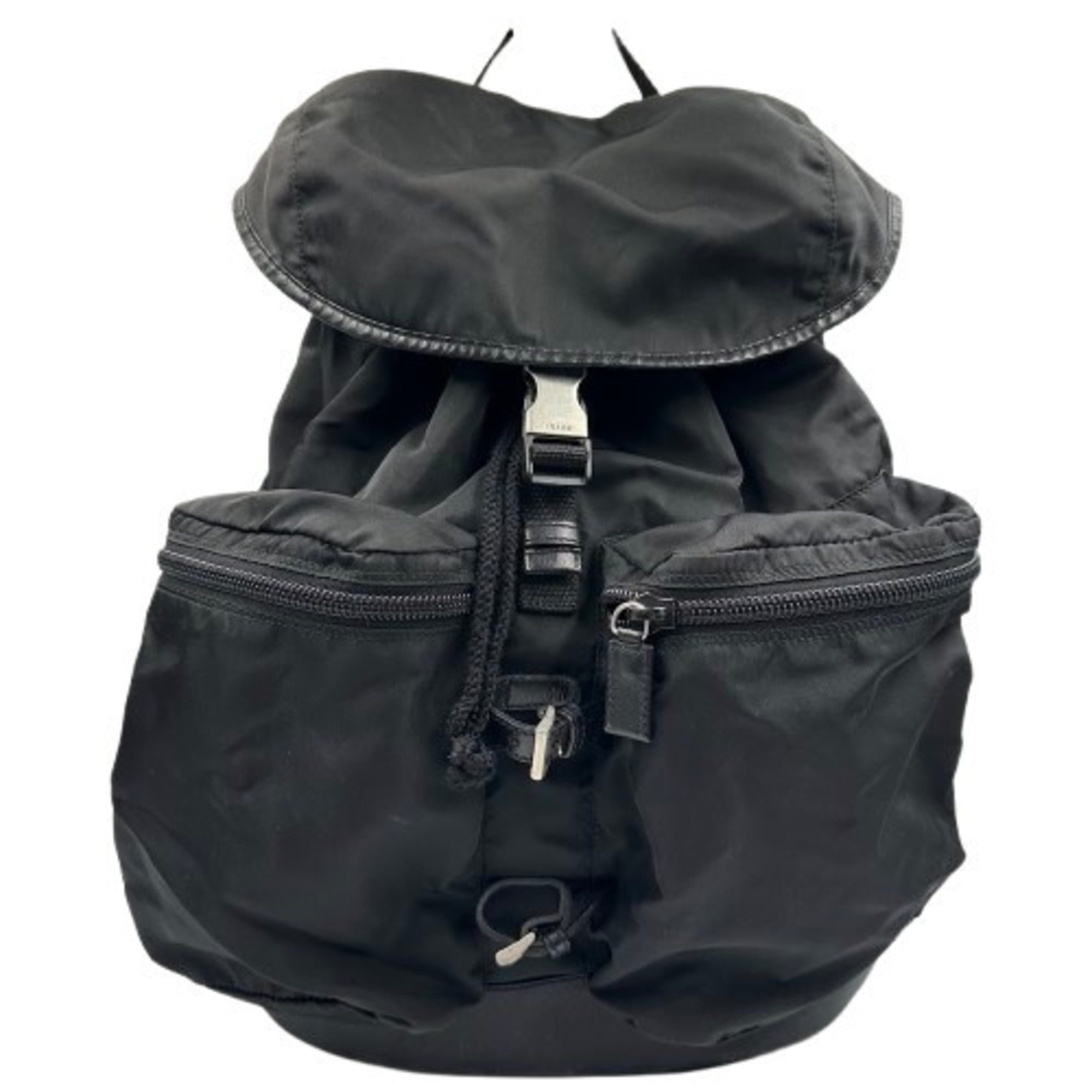 Prada Black Nylon Backpack (Pre-Owned)