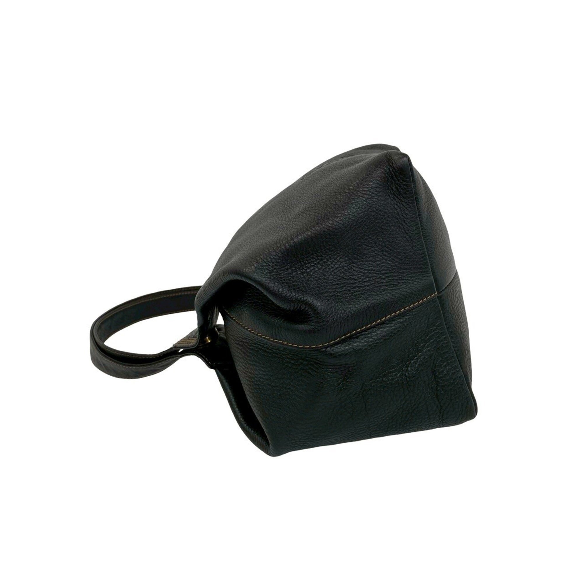 Loewe Black Leather Shoulder Bag Tote Bag (Pre-Owned)