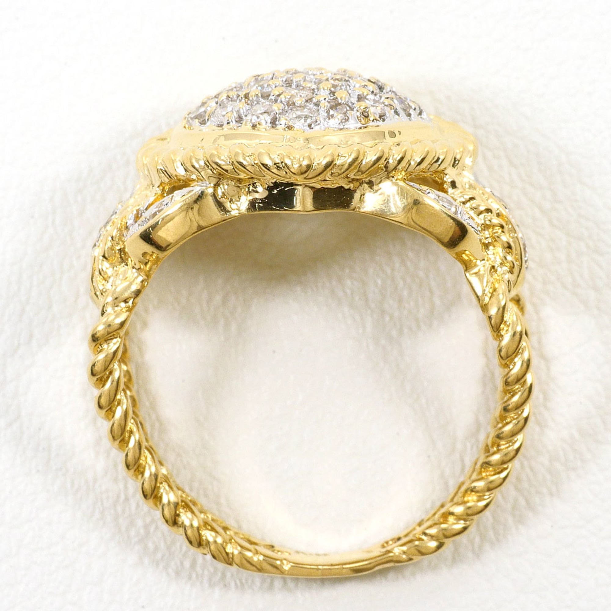Unbranded White Yellow Gold Yellow Gold (18K) White Gold (18K) Band Ring (Pre-Owned)