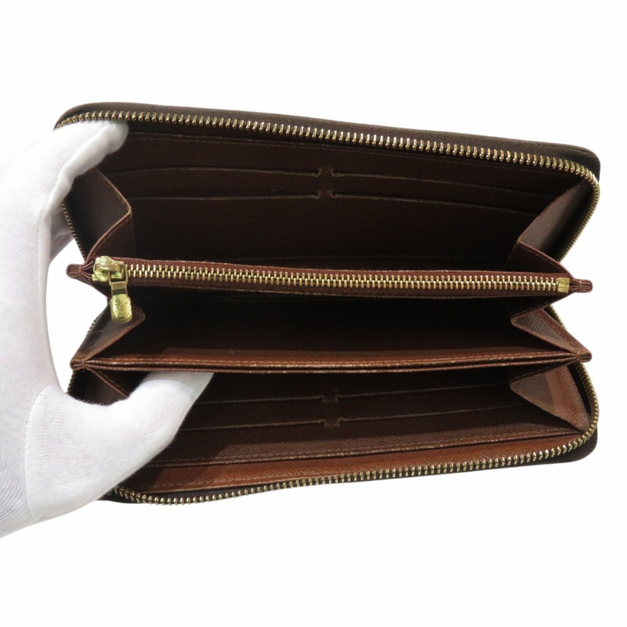 Louis Vuitton Monogram Brown Pvc Long Wallet (Bi-Fold) (Pre-Owned)