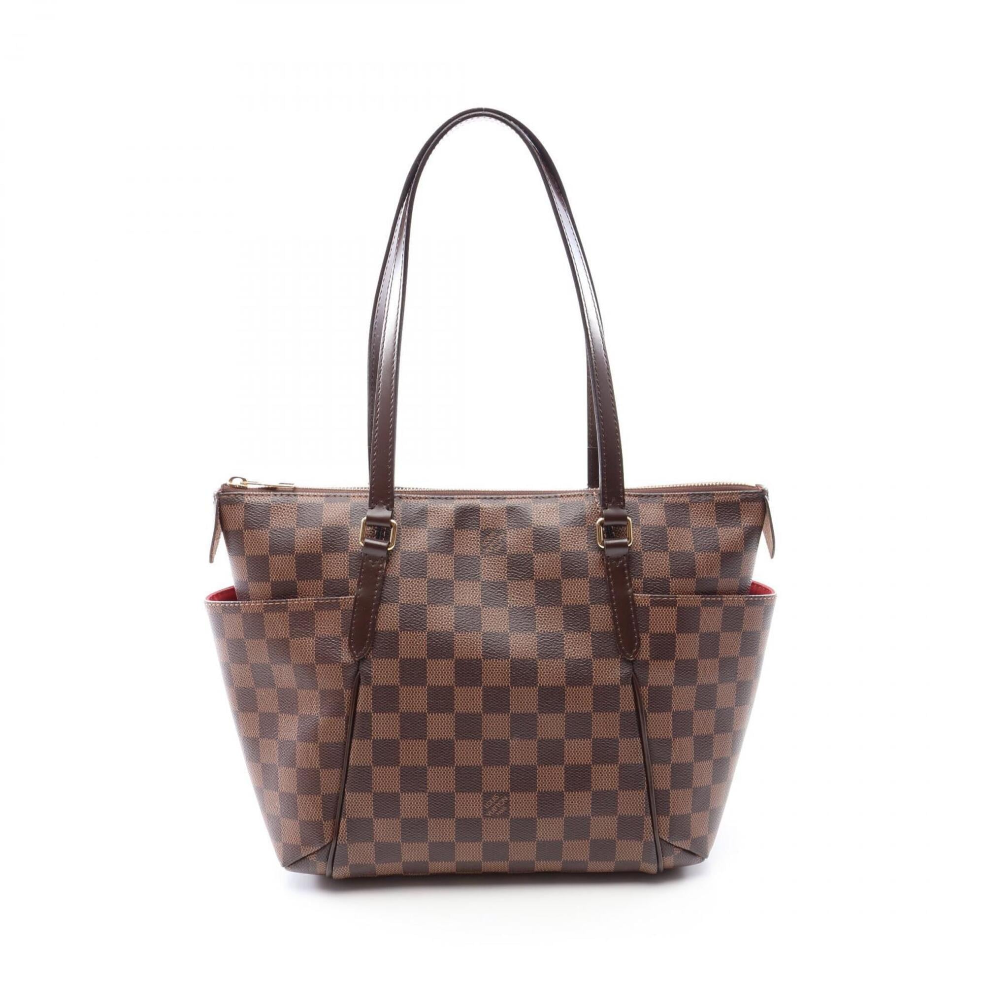 Louis Vuitton Brown Ebene Coated Canvas Pvc Damier Canvas Leather Handbag Tote Bag (Pre-Owned)