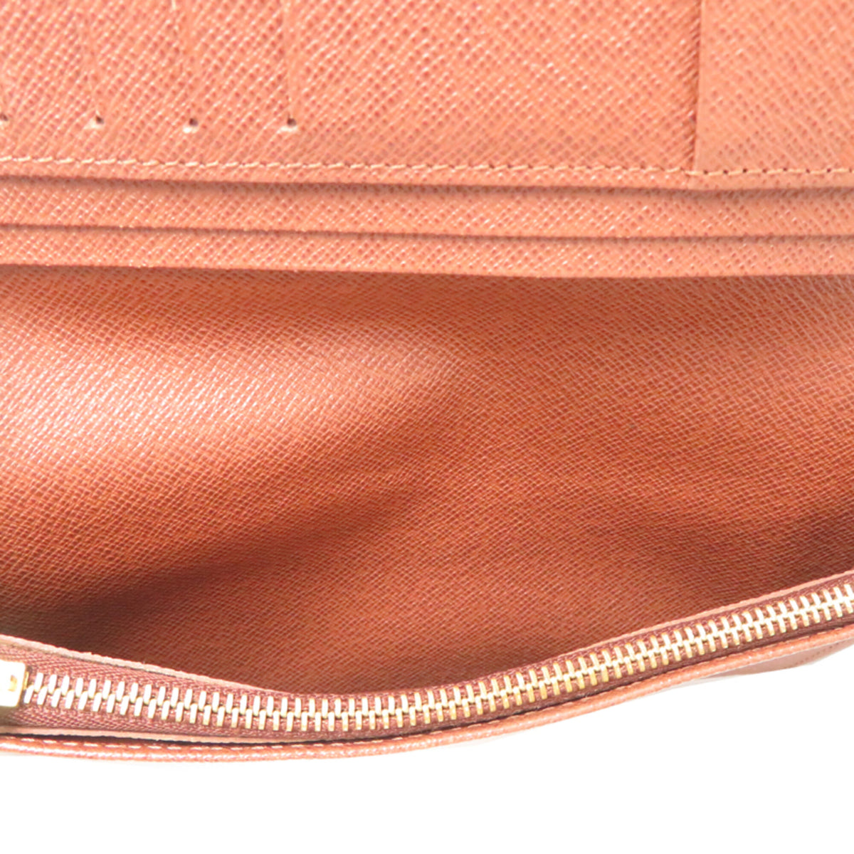 Louis Vuitton Brown Monogram Long Wallet (Bi-Fold) (Pre-Owned)
