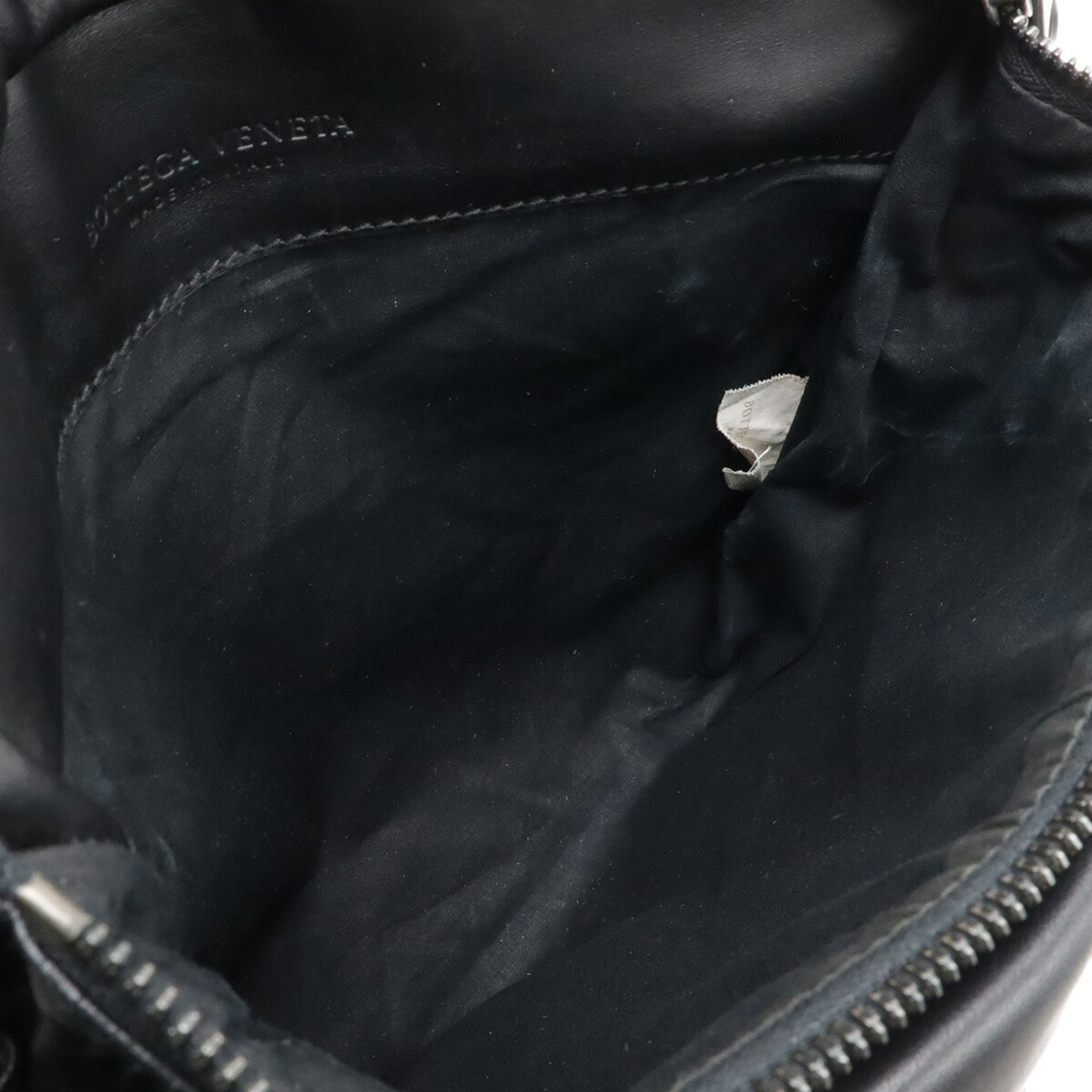 Bottega Veneta Black Leather Fanny Pack Sling Bag (Pre-Owned)