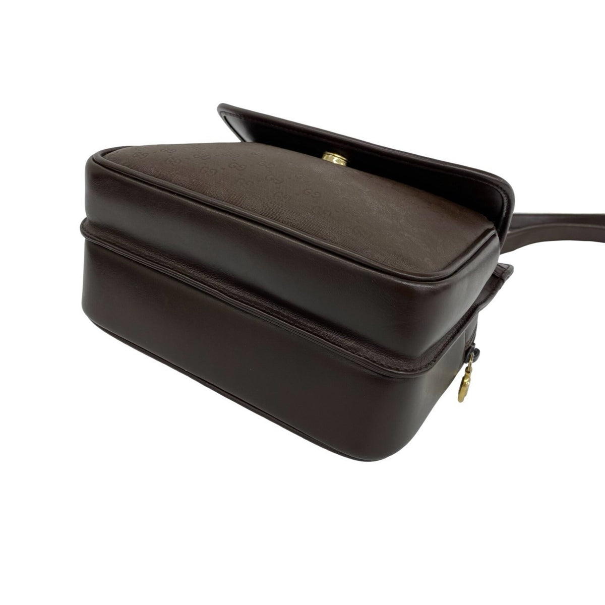 Gucci Brown Leather Pvc Shoulder Bag (Pre-Owned)