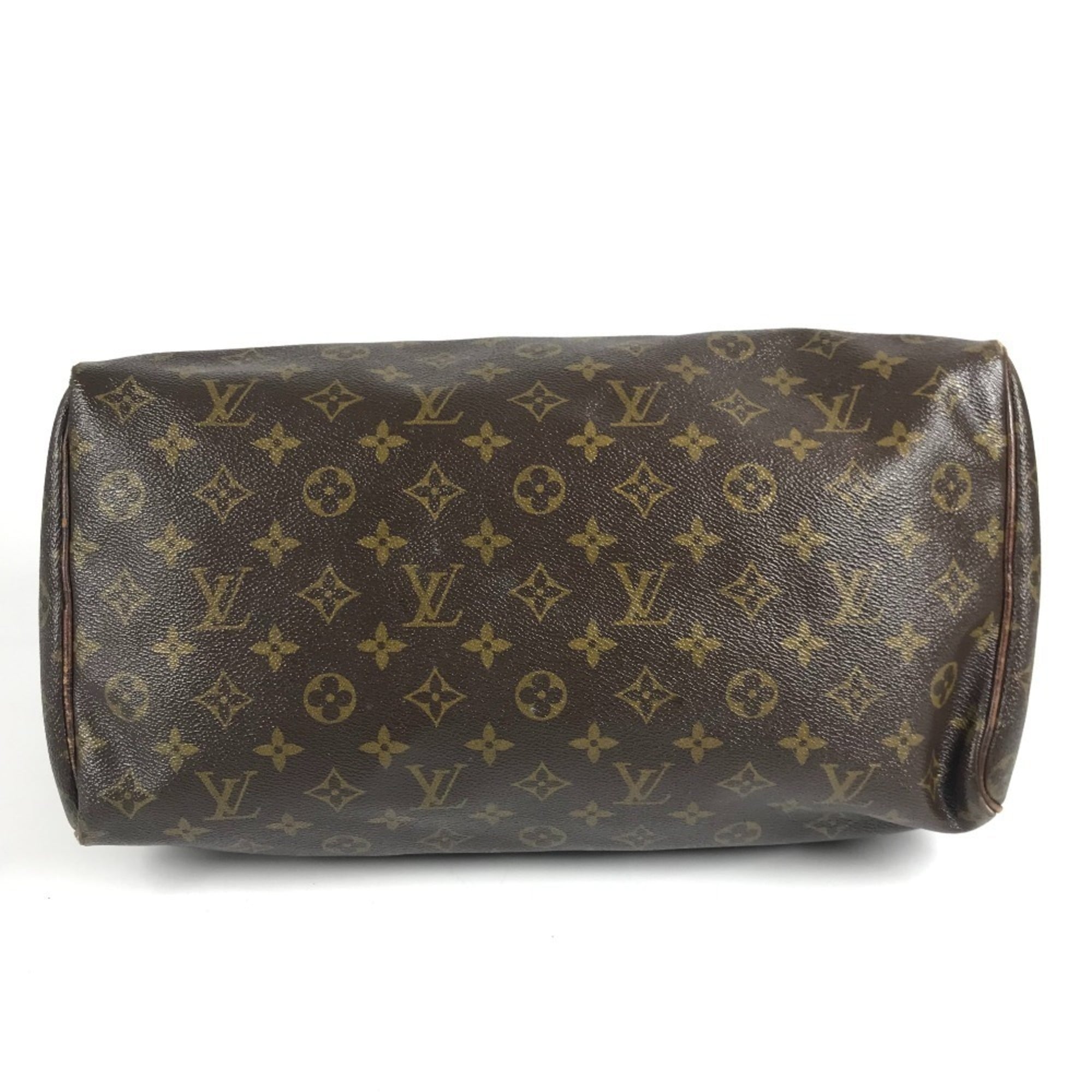 Louis Vuitton Brown Monogram Canvas Boston Bag Handbag Tote Bag (Pre-Owned)