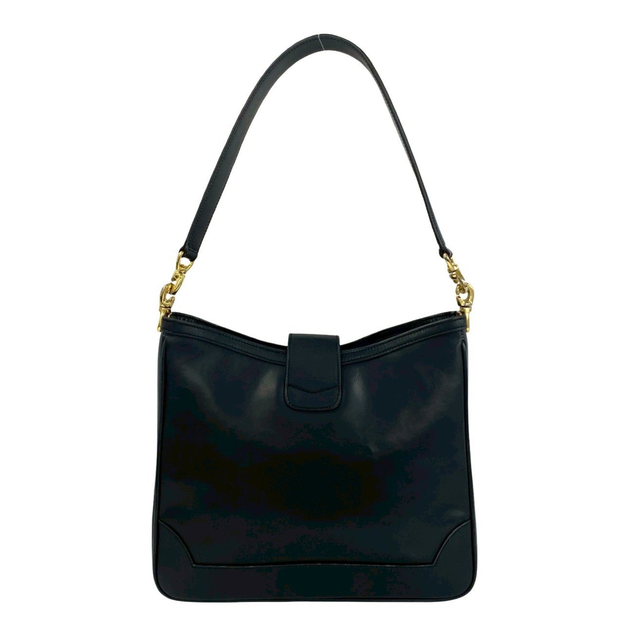 Celine Black Leather Shoulder Bag Tote Bag (Pre-Owned)