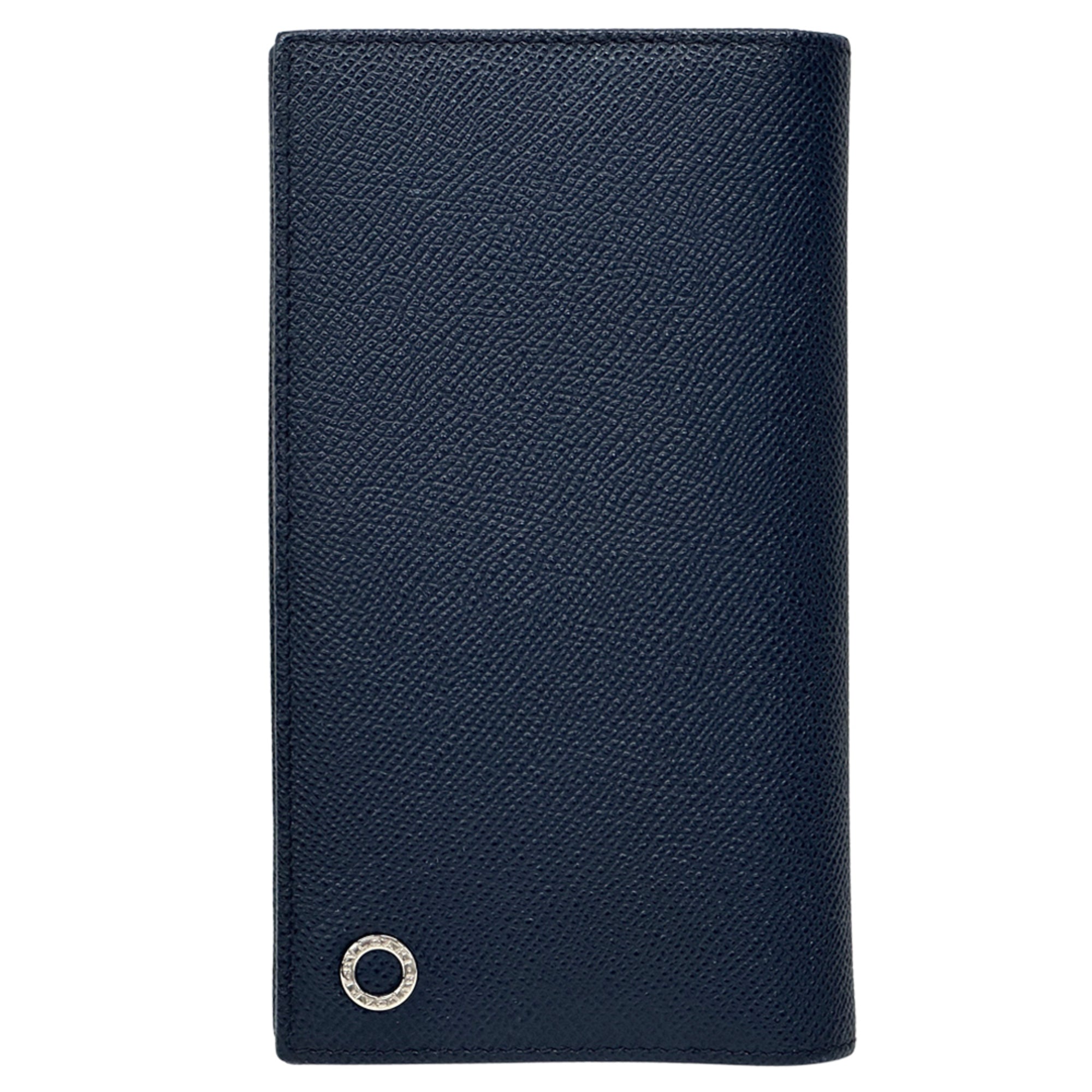 Bvlgari Green Navy Leather Wallet (Bi-Fold) (Pre-Owned)