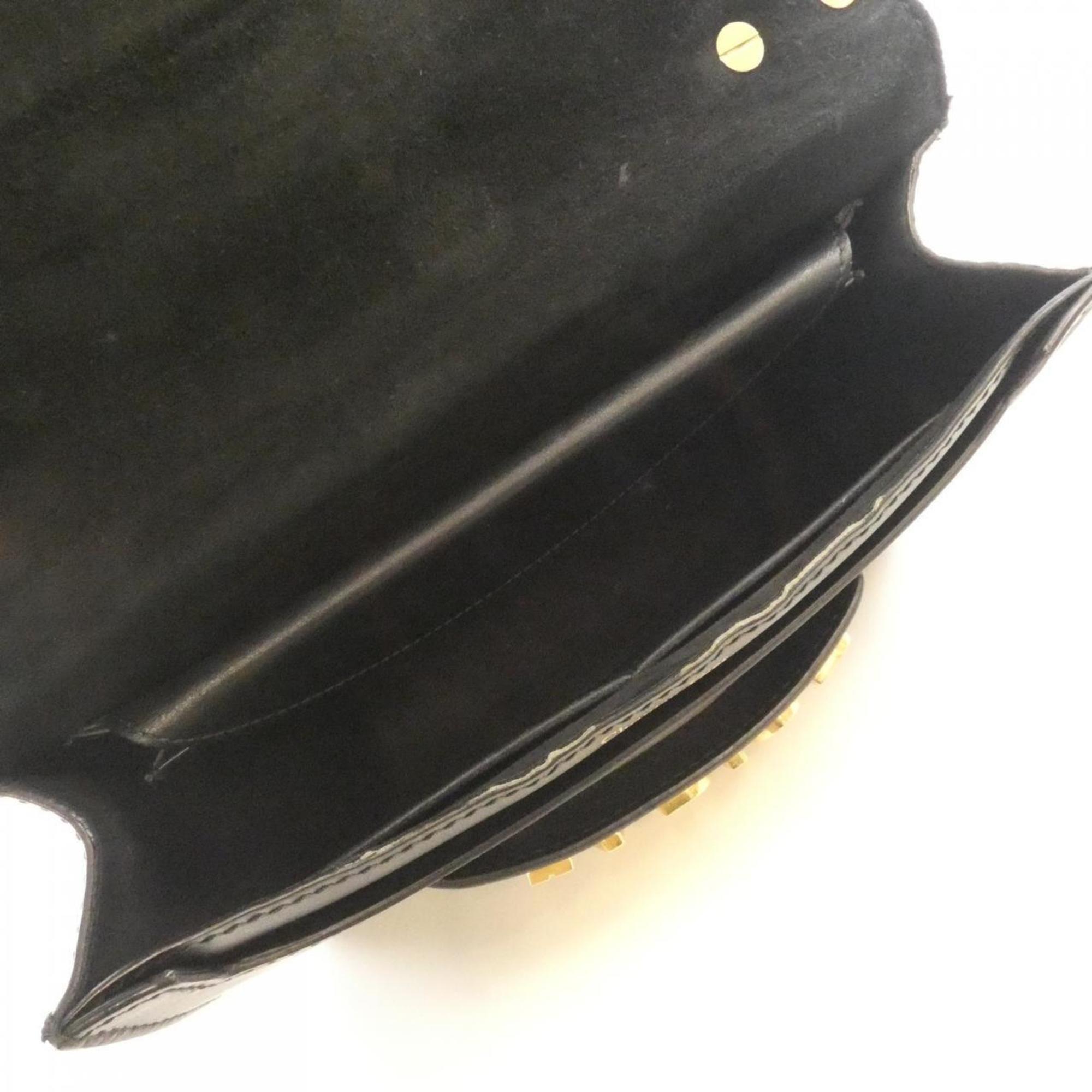 Christian Dior Black Leather Shoulder Bag (Pre-Owned)