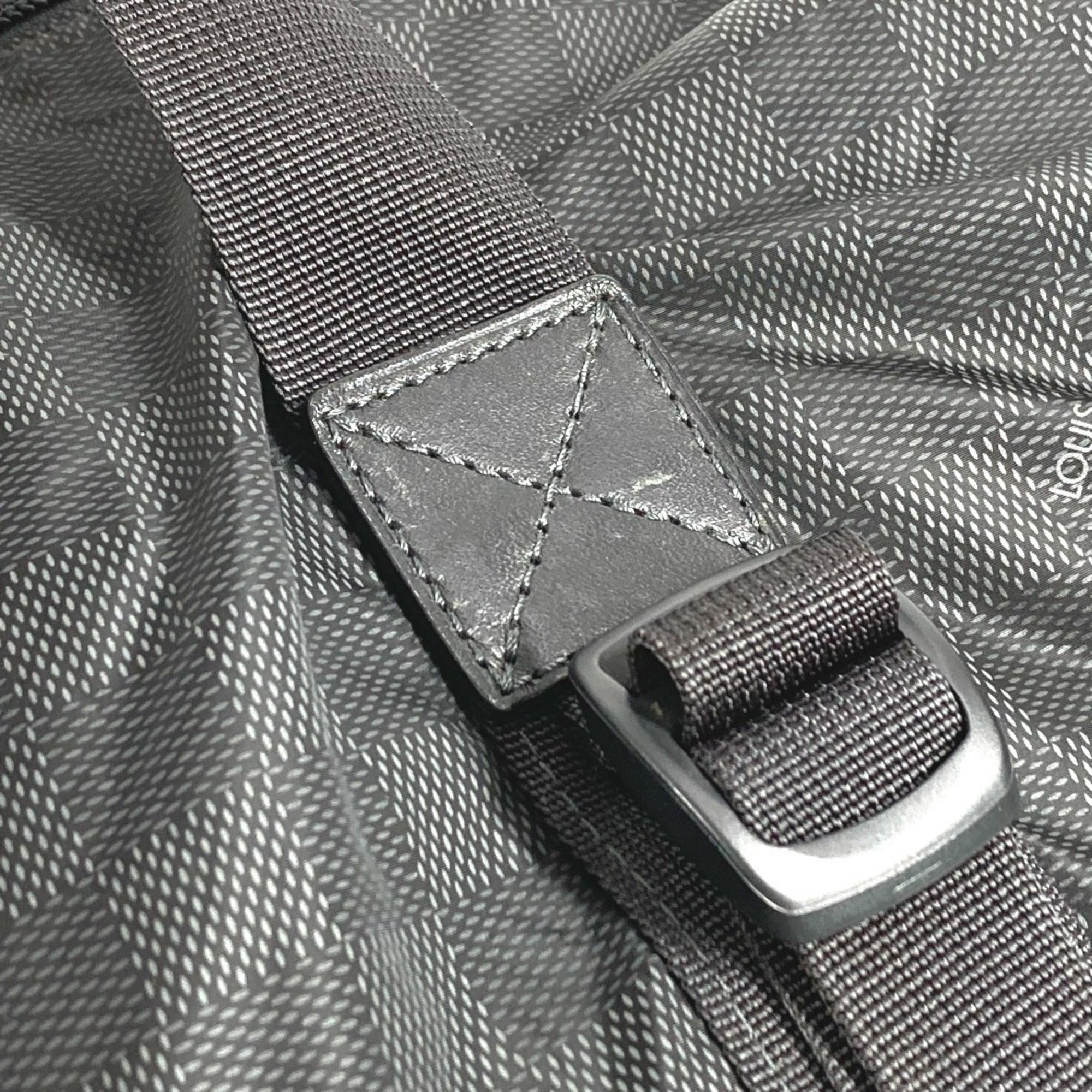 Louis Vuitton Black Damier Canvas Boston Bag Shoulder Bag (Pre-Owned)