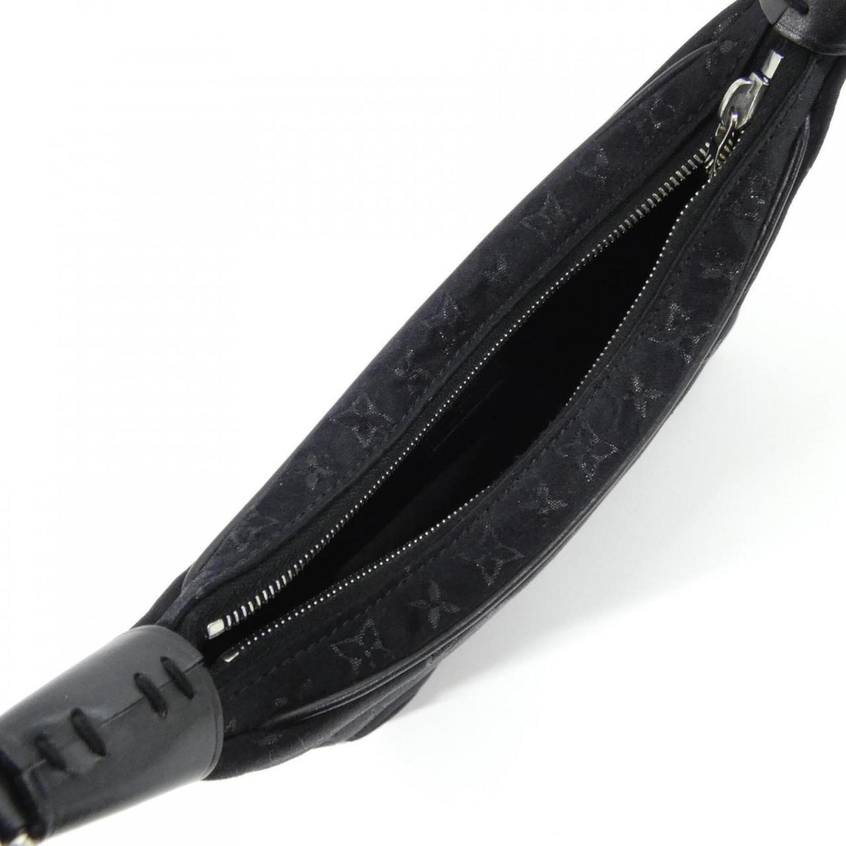 Louis Vuitton Black Satin Shoulder Bag (Pre-Owned)