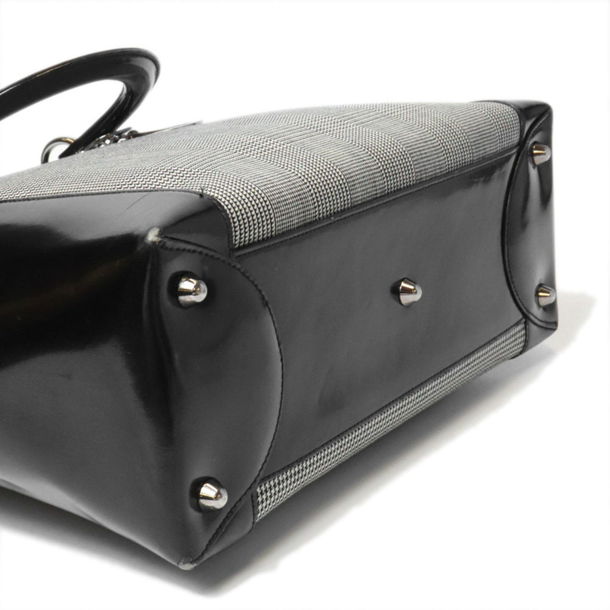 Christian Dior Black Canvas Leather Handbag (Pre-Owned)