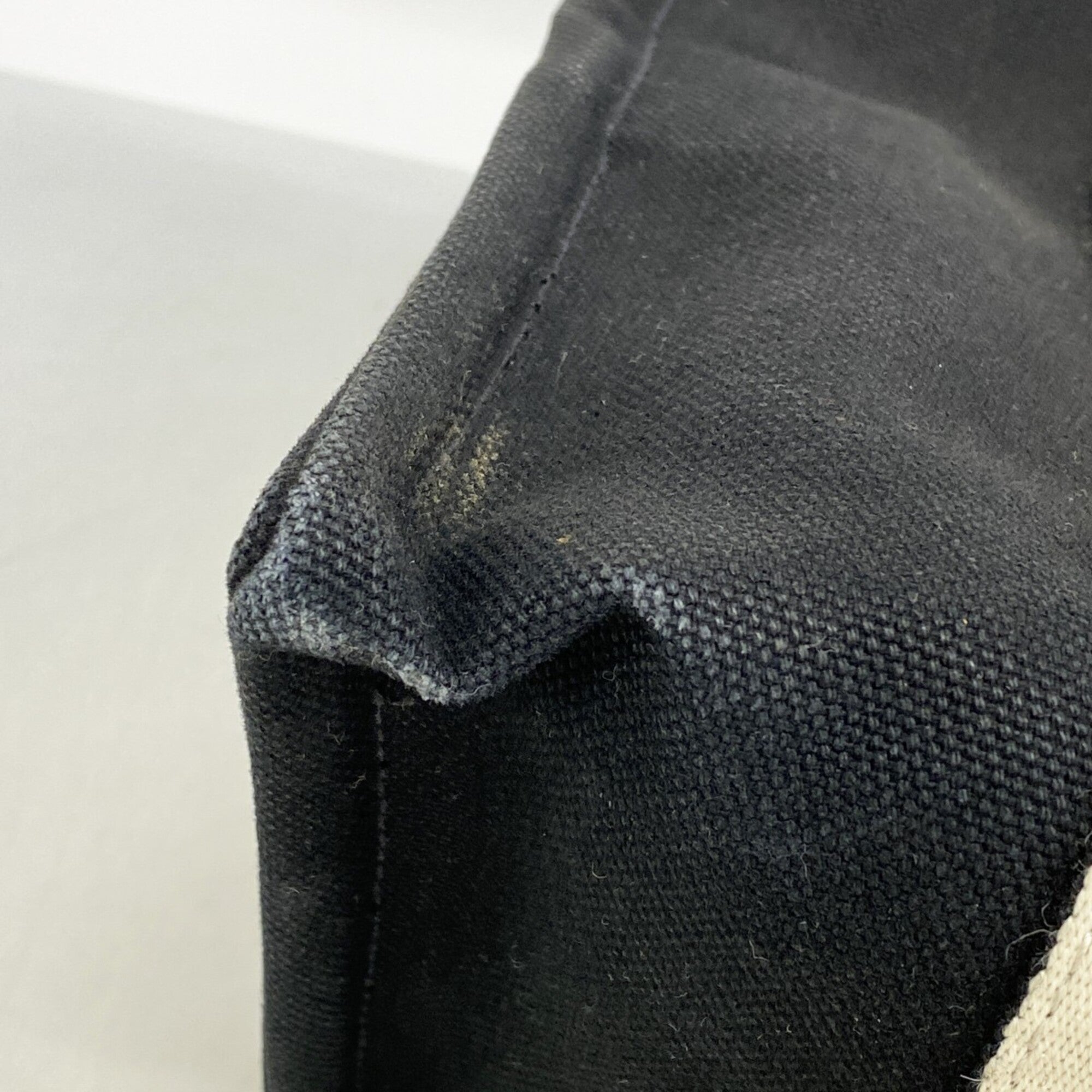 Hermes Black Canvas Tote Bag (Pre-Owned)