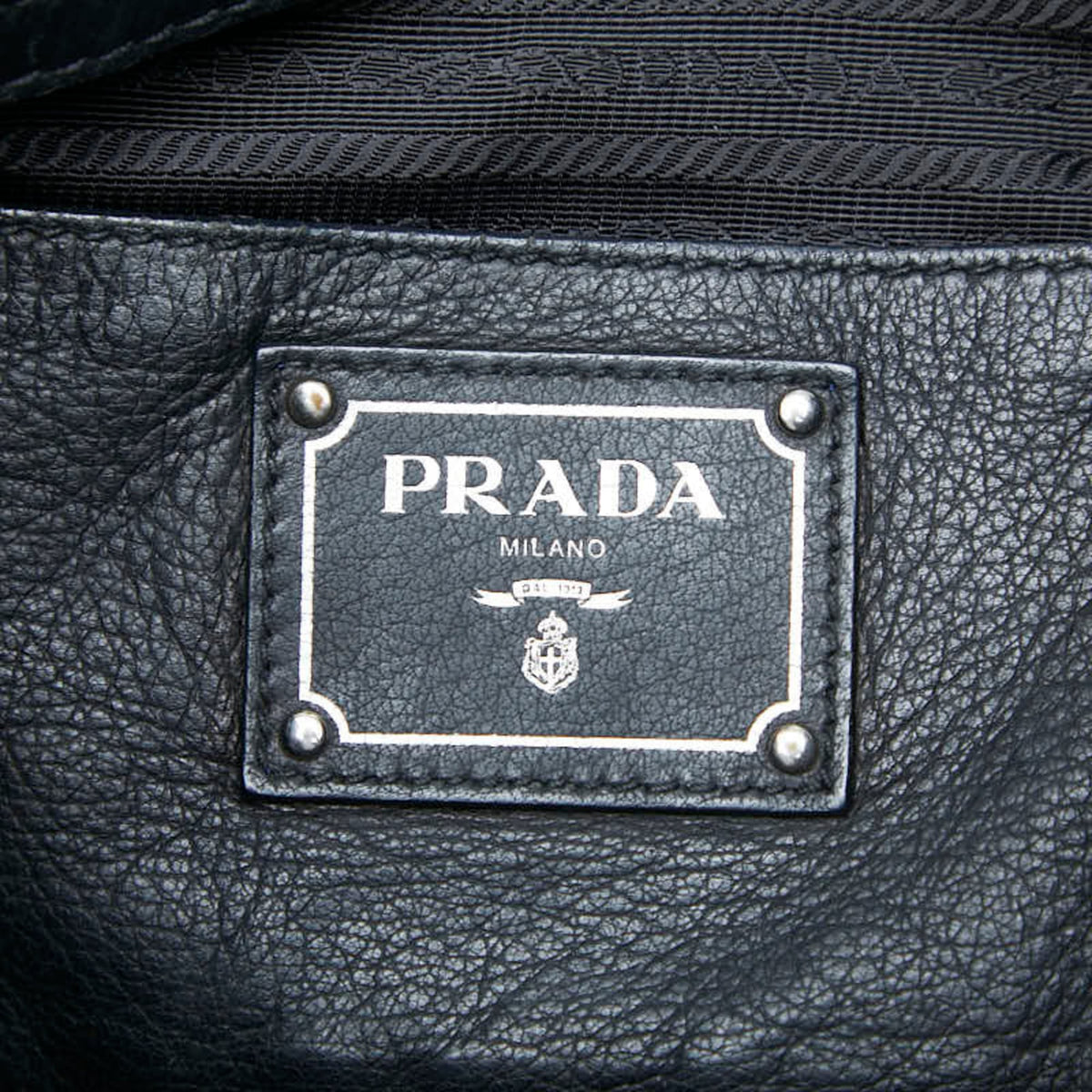 Prada Black Leather Handbag (Pre-Owned)