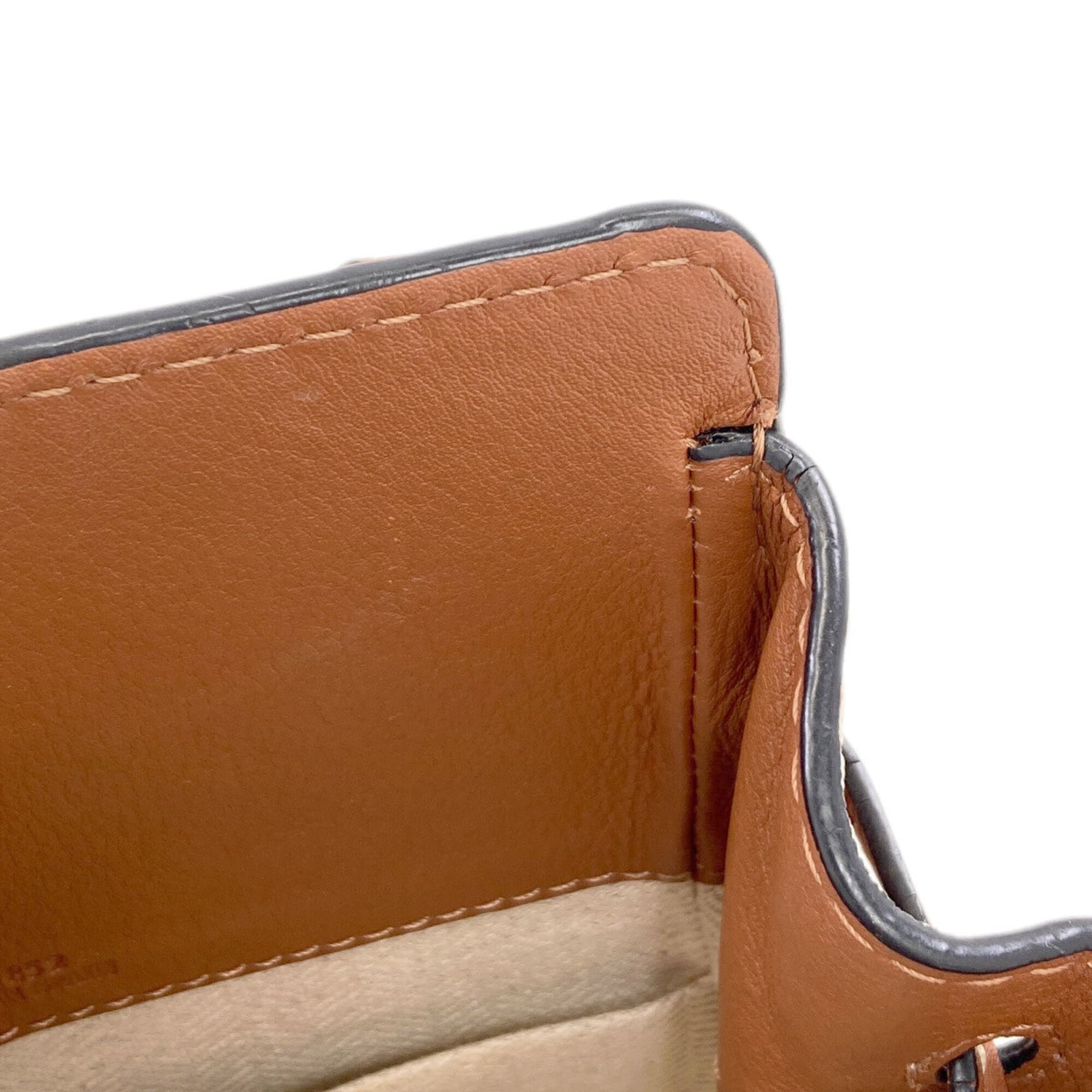 Loewe Brown Canvas Handbag (Pre-Owned)