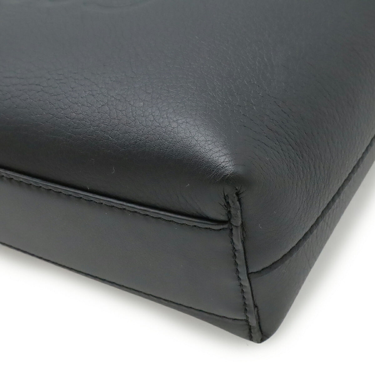 Loewe Black Leather Handbag Shoulder Bag Tote Bag (Pre-Owned)