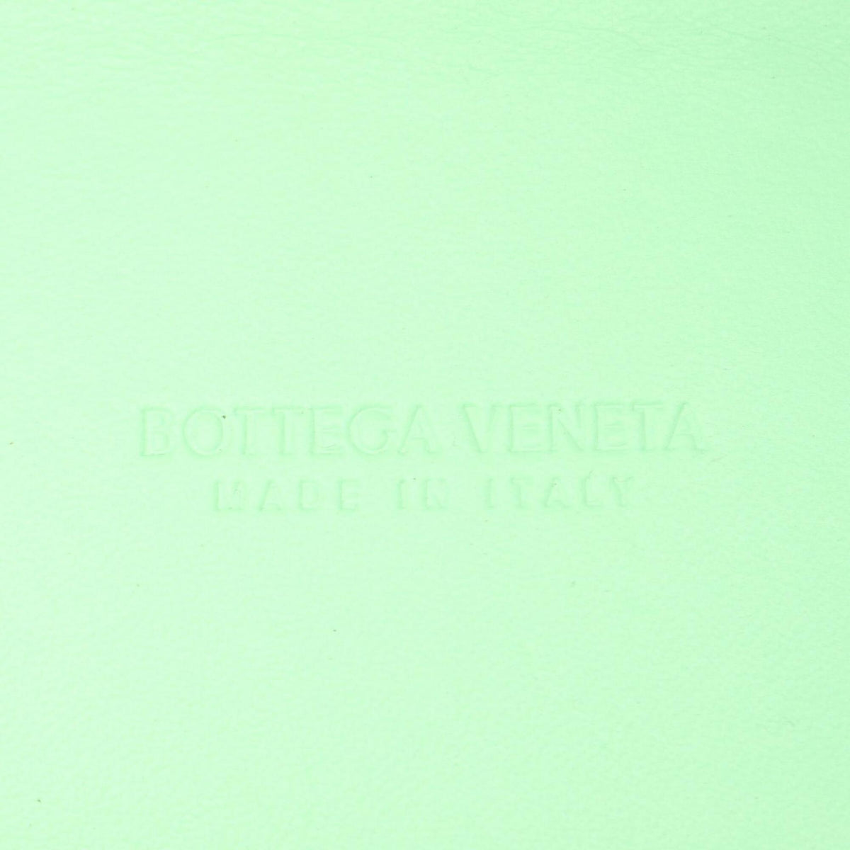 Bottega Veneta Green Leather Handbag Pouch (Pre-Owned)