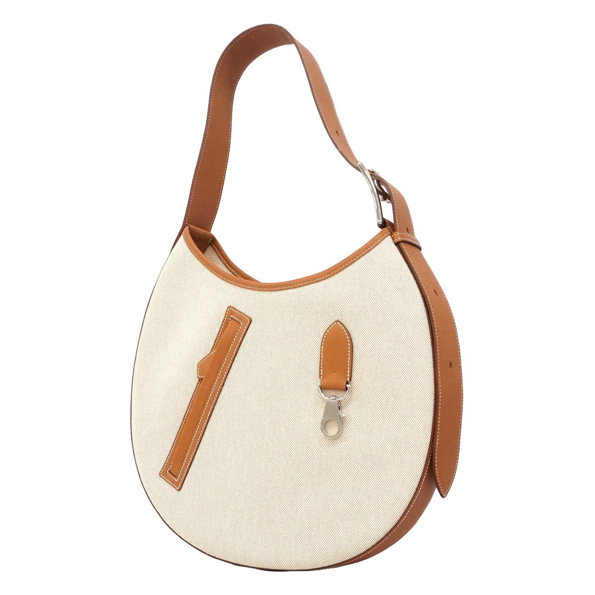 Hermes Gold Toile H Shoulder Bag (Pre-Owned)