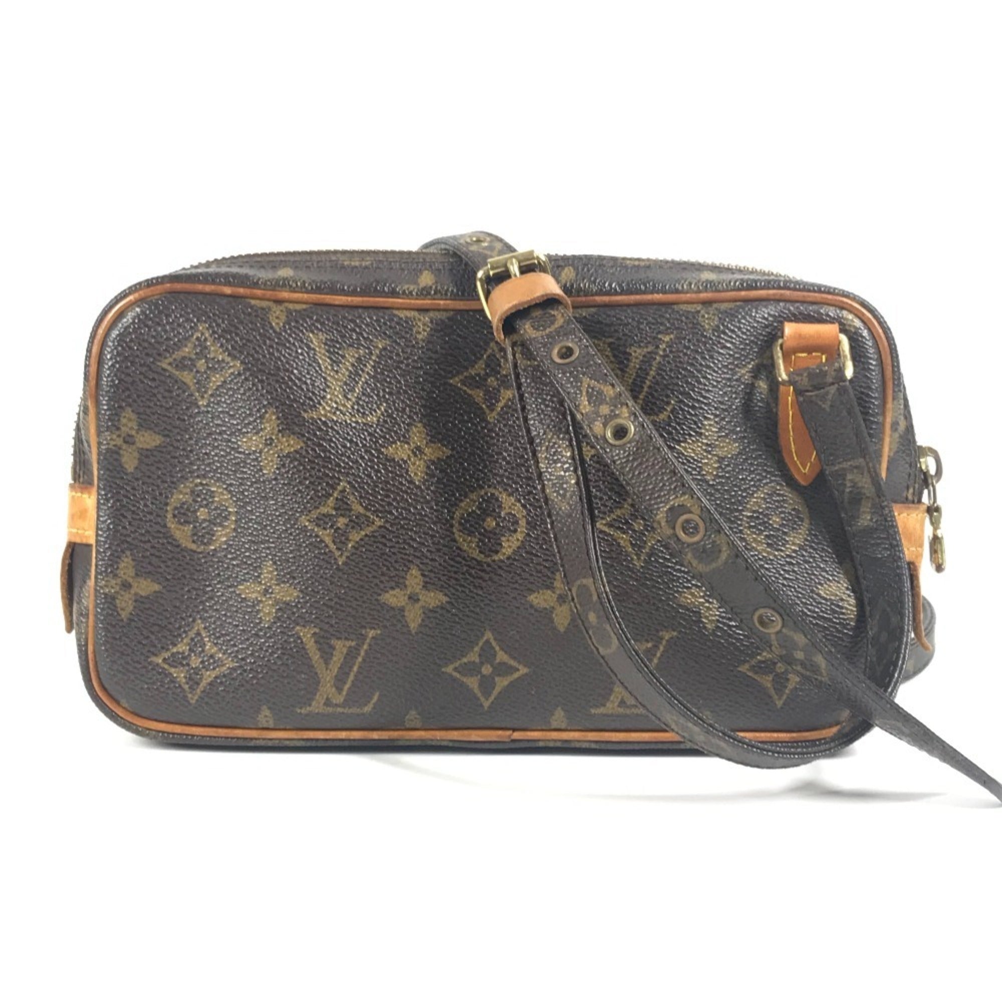 Louis Vuitton Brown Monogram Canvas Pochette Shoulder Bag (Pre-Owned)