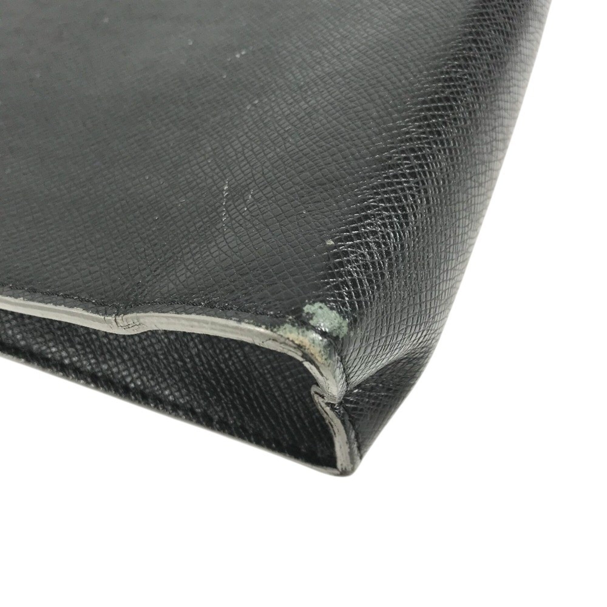 Louis Vuitton Ardoise Black Taiga Leather Clutch Bag Pochette Pouch (Pre-Owned)