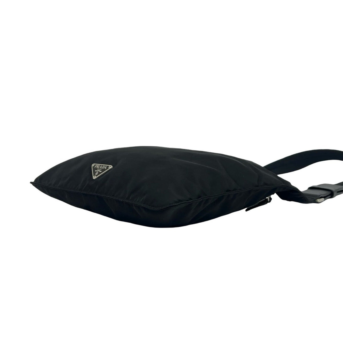 Prada Black Nylon Leather Shoulder Bag (Pre-Owned)