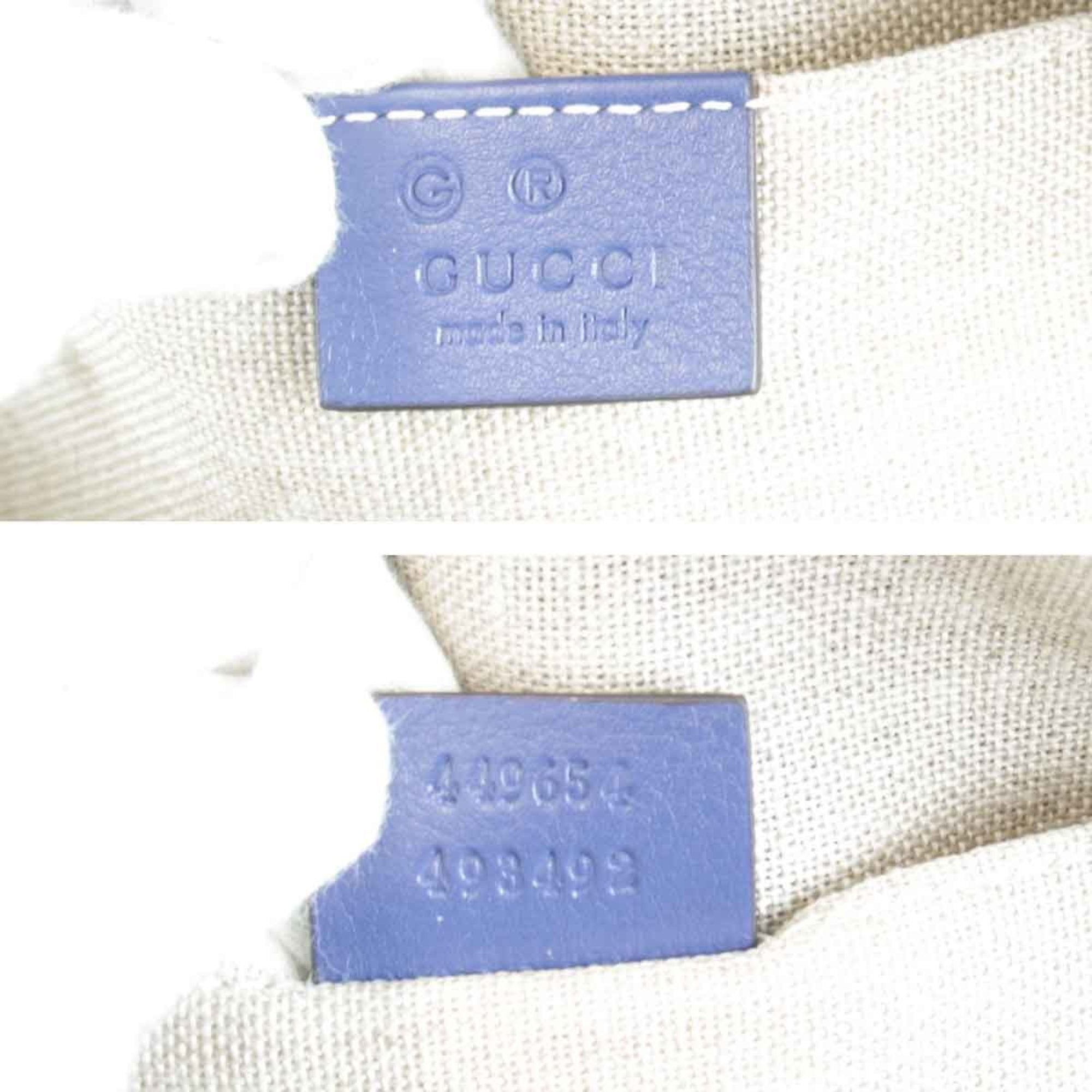 Gucci Blue Leather Handbag (Pre-Owned)