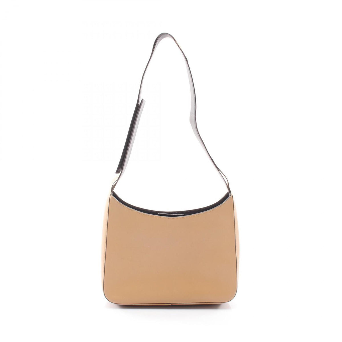 Prada Beige Leather Handbag Shoulder Bag (Pre-Owned)