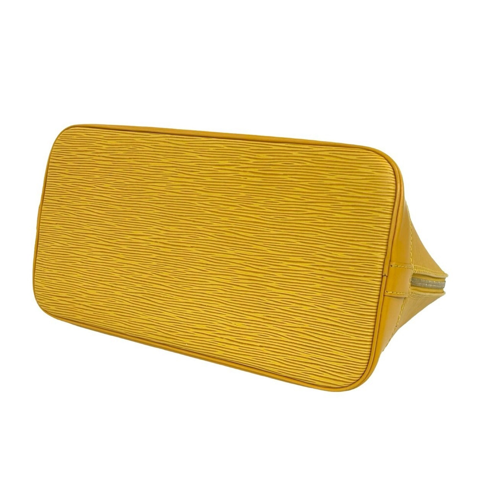 Louis Vuitton Yellow Leather Boston Bag Handbag (Pre-Owned)
