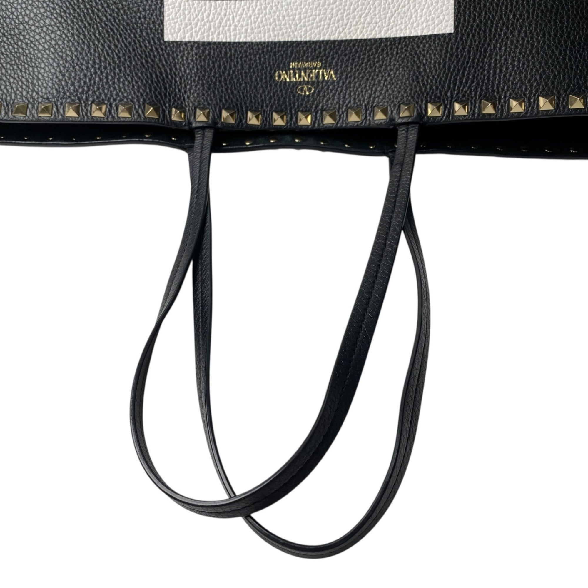 Valentino Black Leather Tote Bag (Pre-Owned)