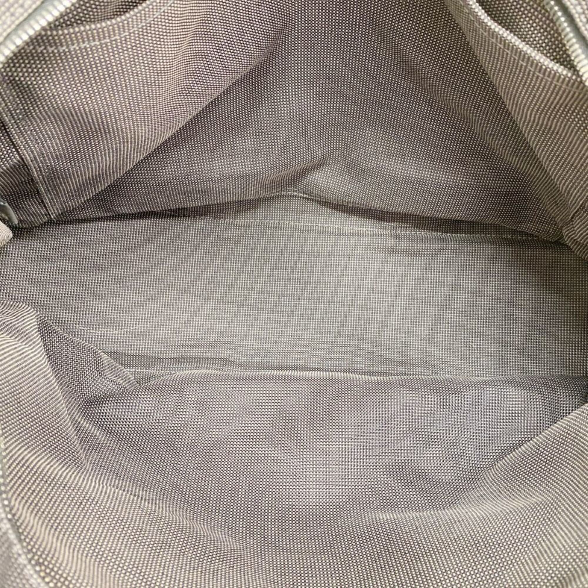 Hermes Gray Canvas Tote Bag (Pre-Owned)