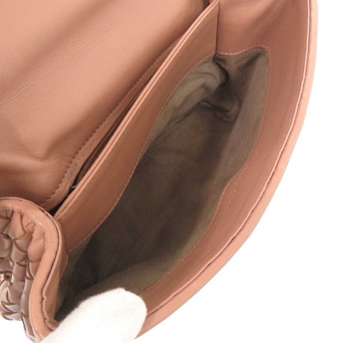 Bottega Veneta Intrecciato Pink Intrecciato Shoulder Bag (Pre-Owned)