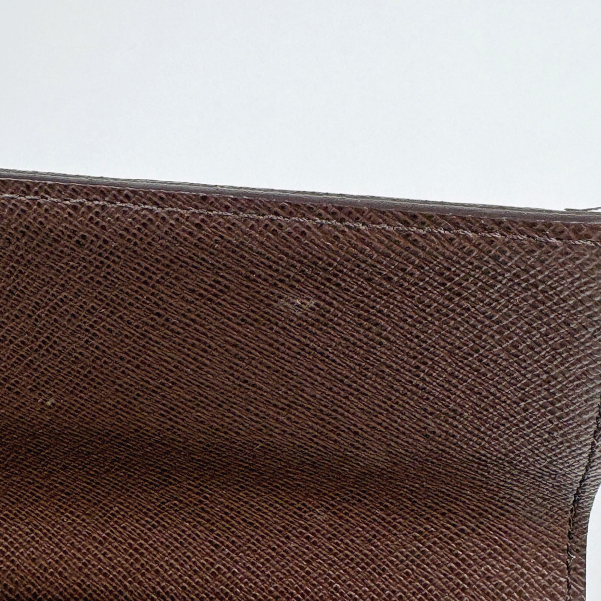 Louis Vuitton Damier Brown Damier Canvas Long Wallet (Tri-Fold) (Pre-Owned)